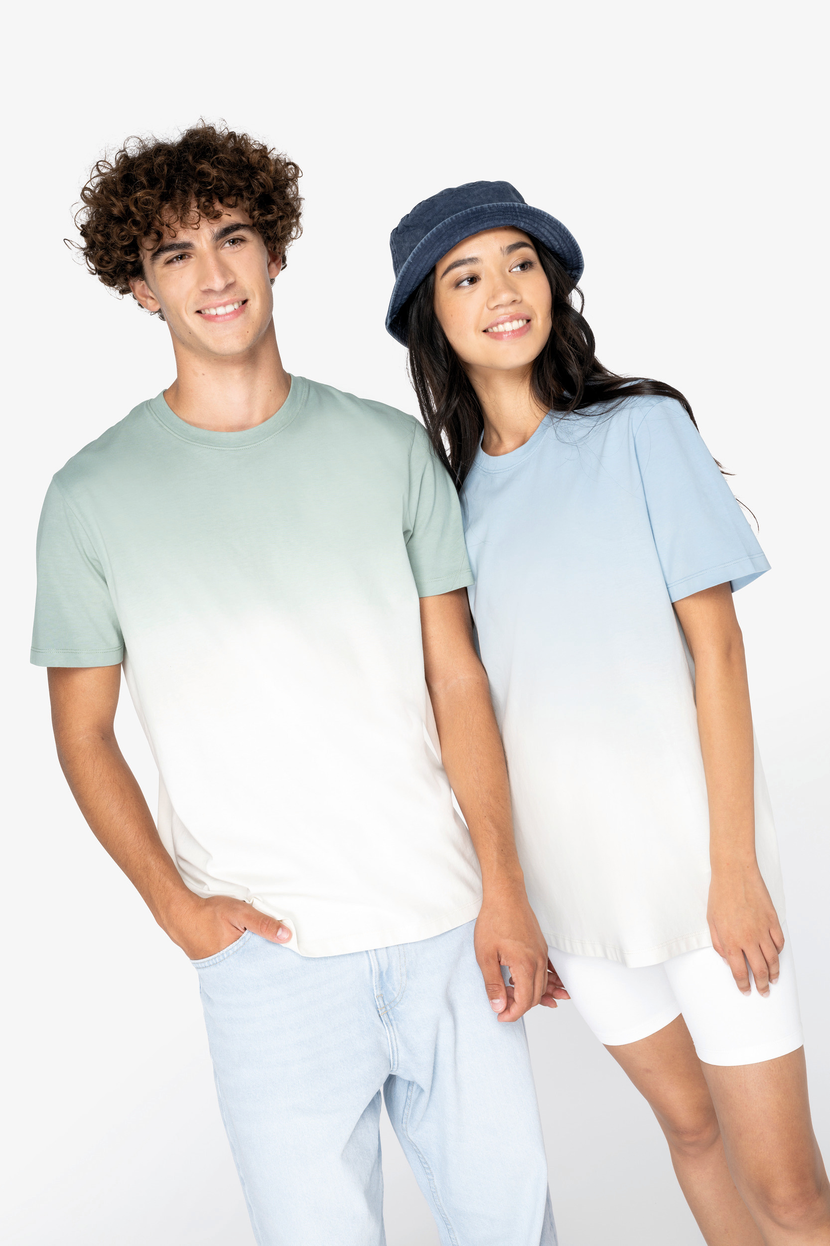 Miniature 1 pour T-shirt écoresponsable Dip Dye unisexe