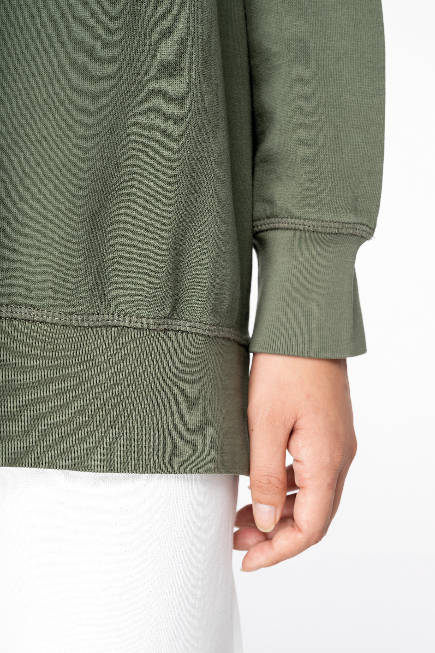 Miniature 8 pour Sweat-shirt écoresponsable à col rond French Terry unisexe