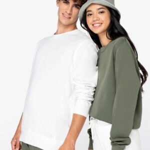 Visuel Sweat-shirt écoresponsable à col rond French Terry unisexe