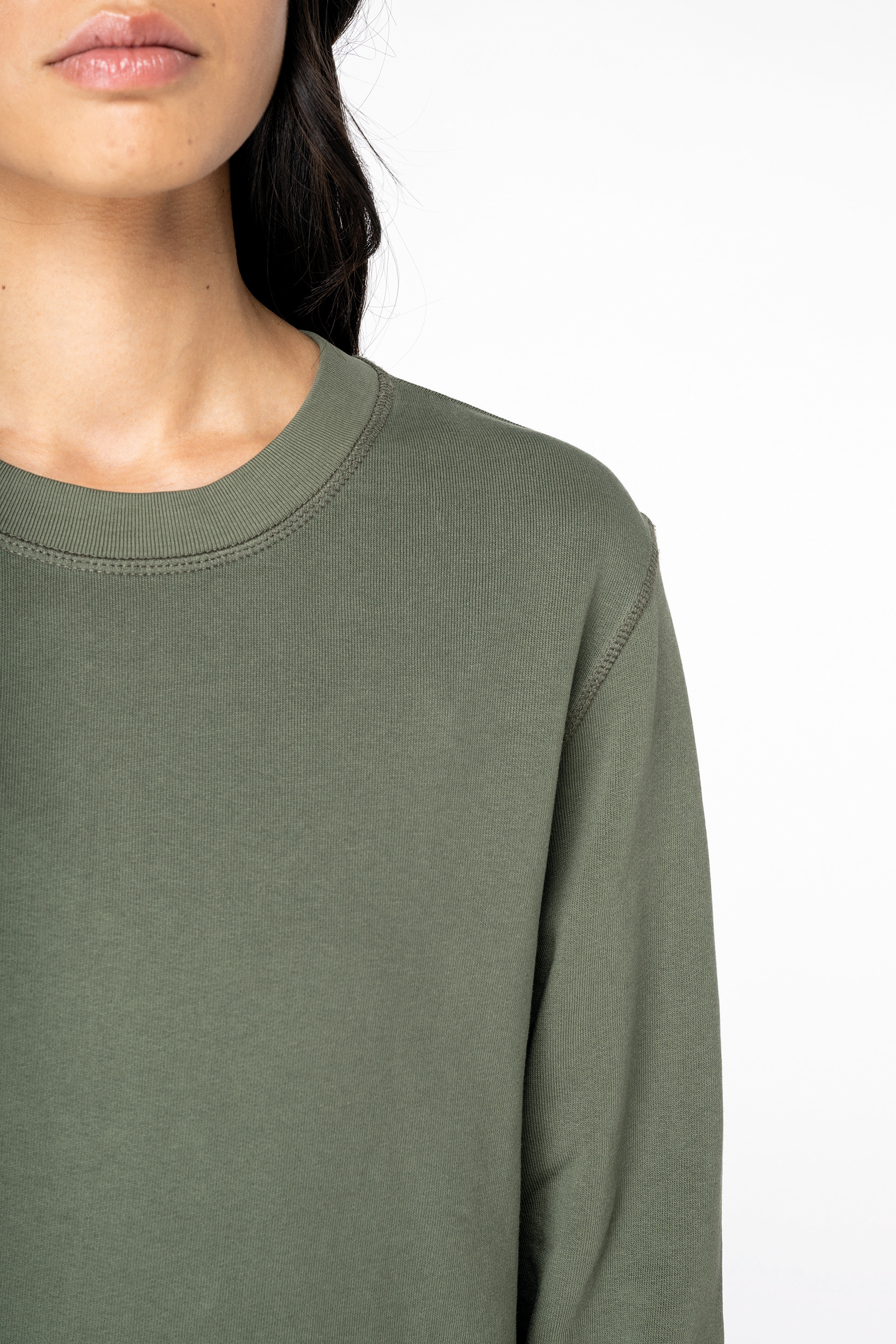 Miniature 7 pour Sweat-shirt écoresponsable à col rond French Terry unisexe