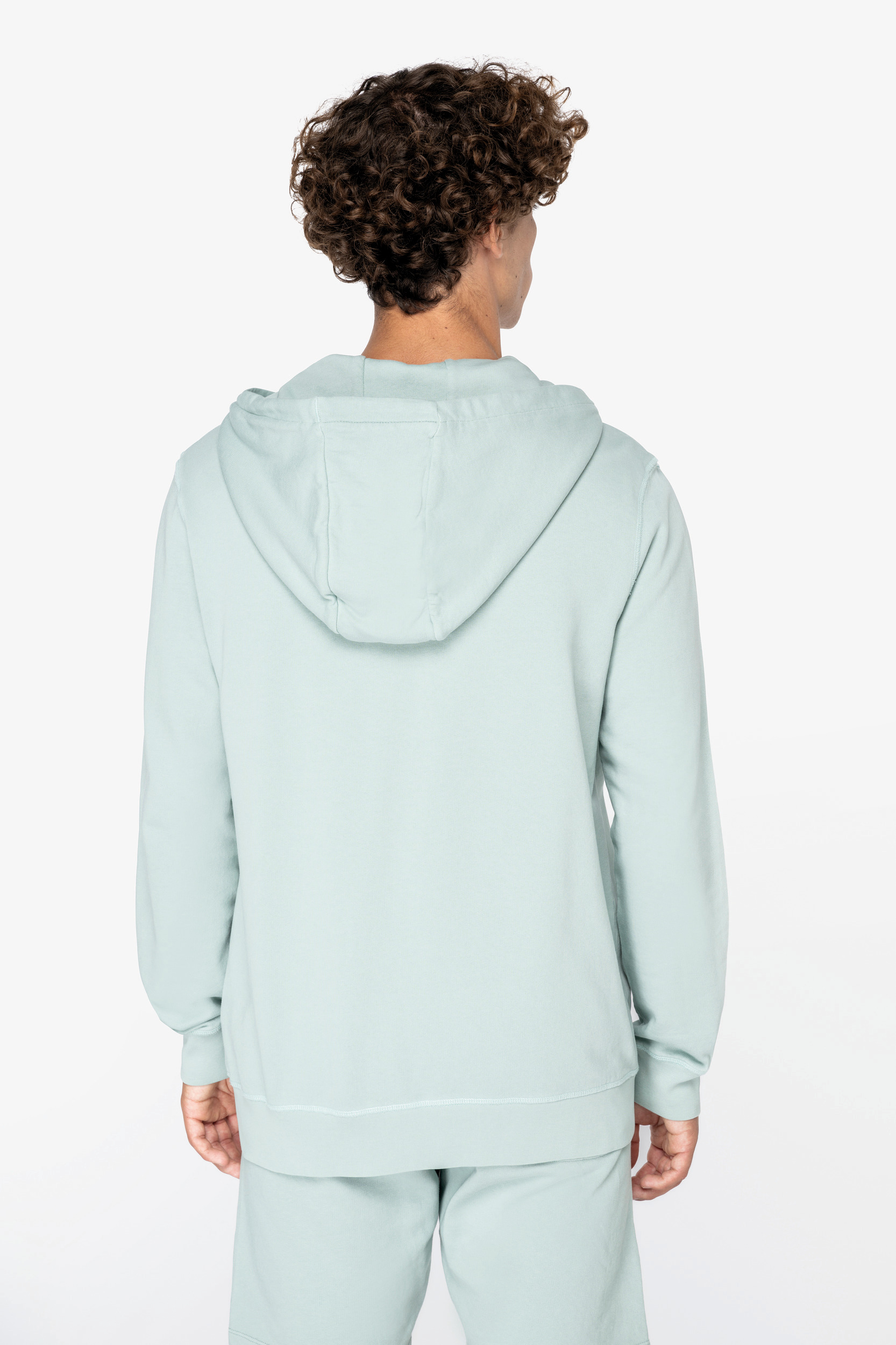 Miniature 4 pour Sweat-shirt écoresponsable zippé à capuche French Terry unisexe