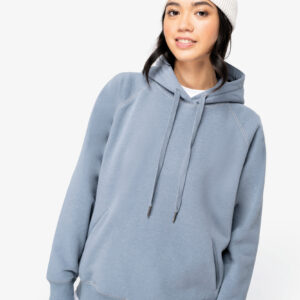 Visuel Sweat-shirt écoresponsable à capuche raglan femme