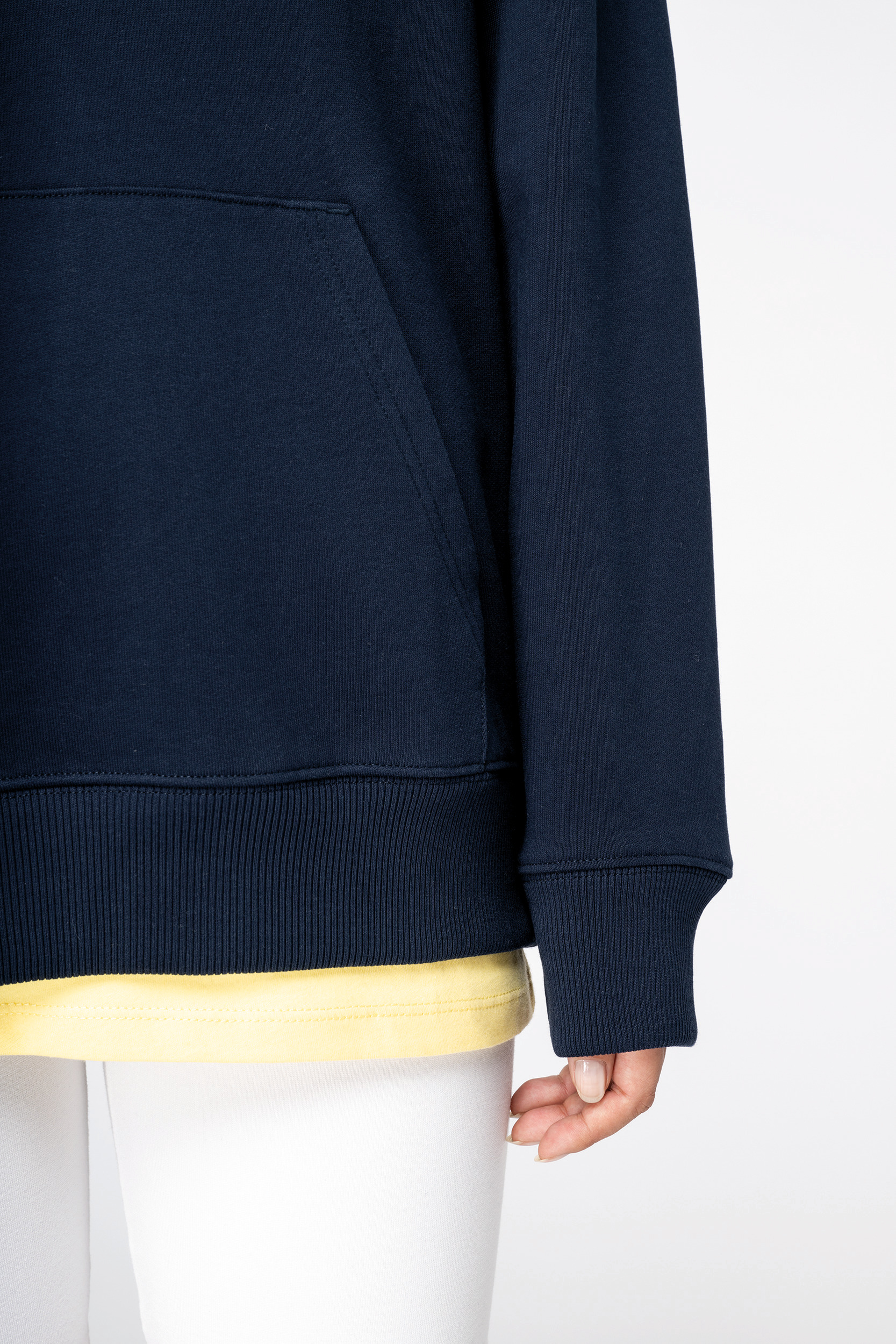 Miniature 9 pour Sweat-shirt écoresponsable à capuche  à épaules tombantes French Terry unisexe