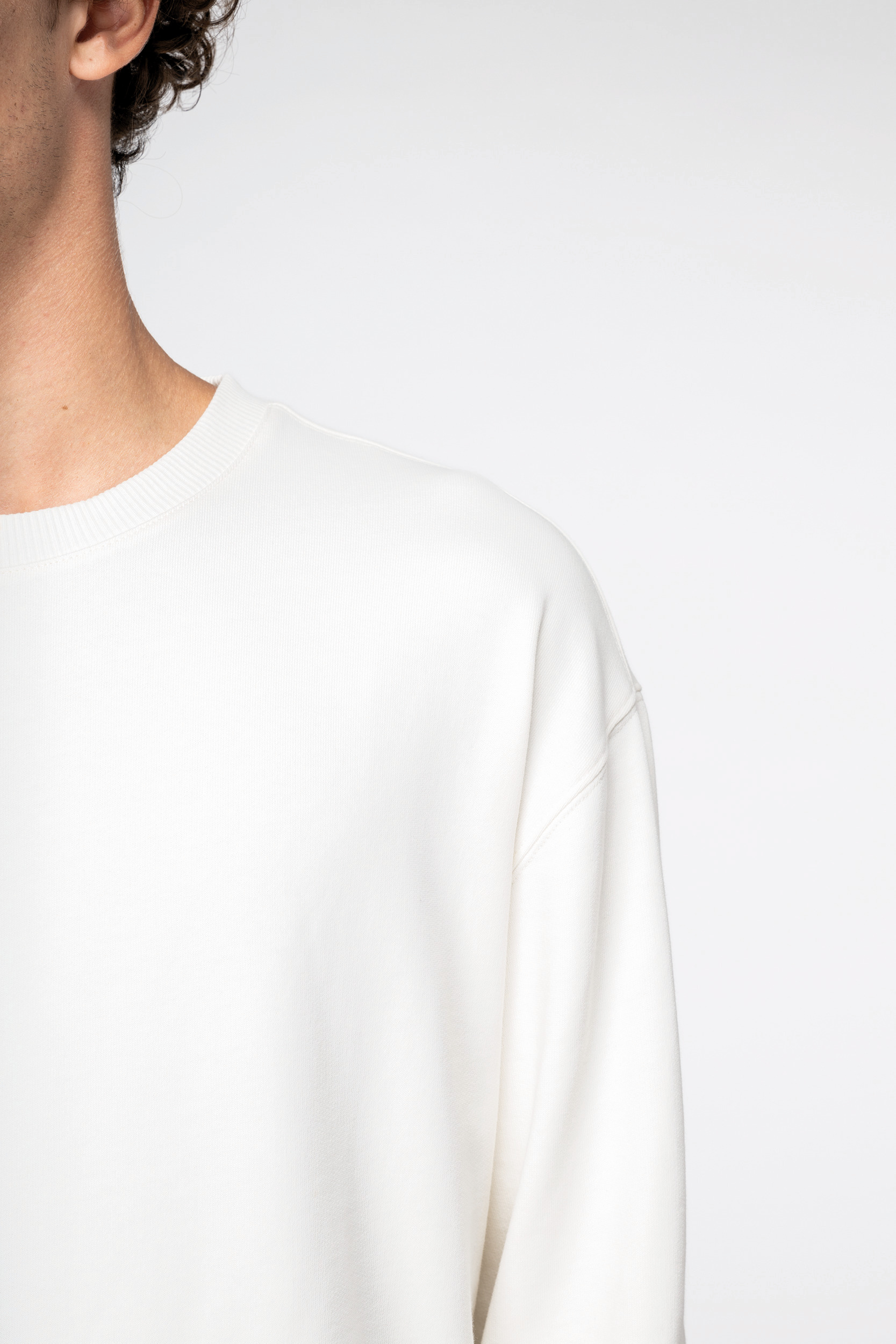 Miniature 7 pour Sweat-shirt écoresponsable à col rond à épaules tombantes French Terry unisexe