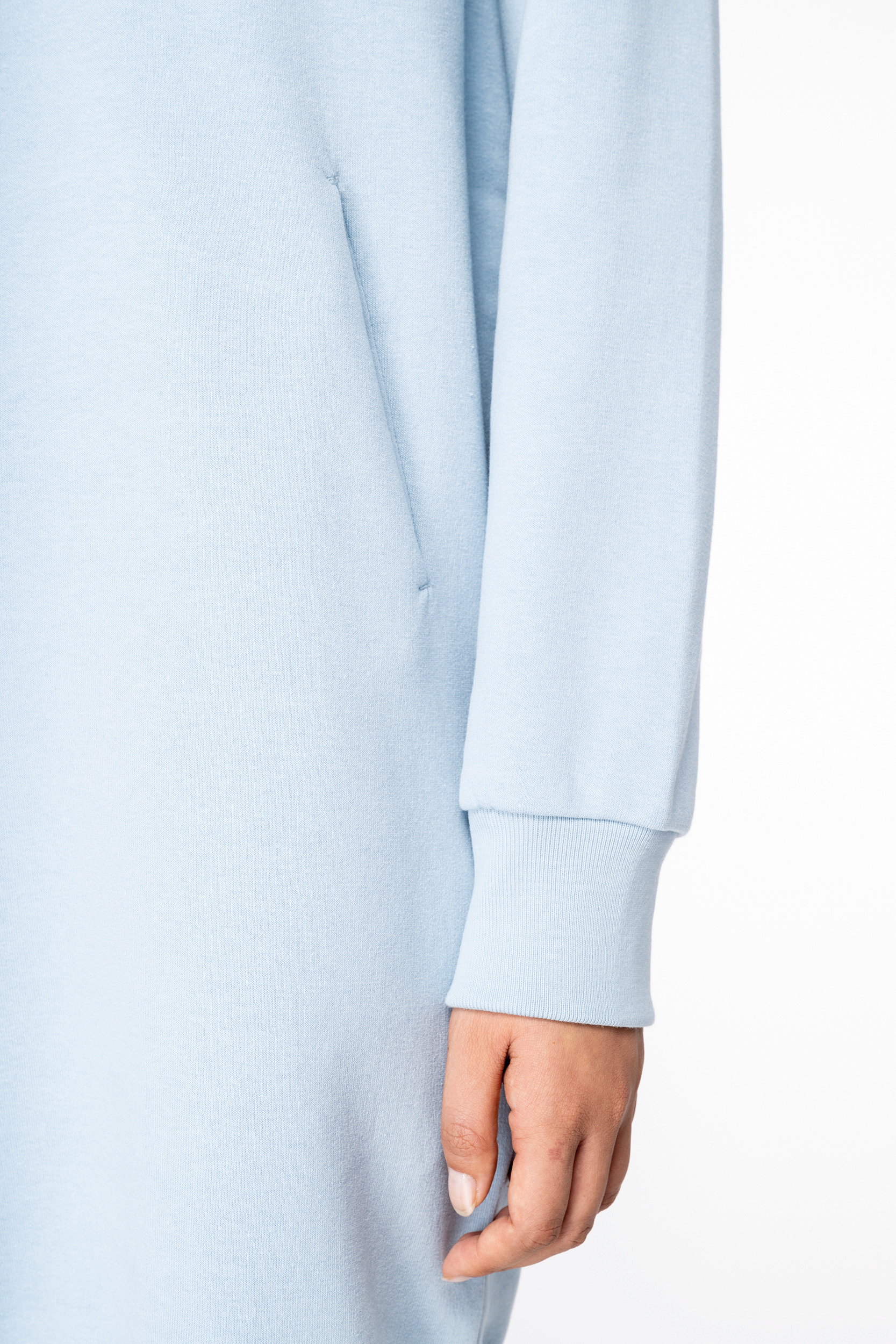 Miniature 8 pour Robe sweat-shirt écoresponsable à capuche femme