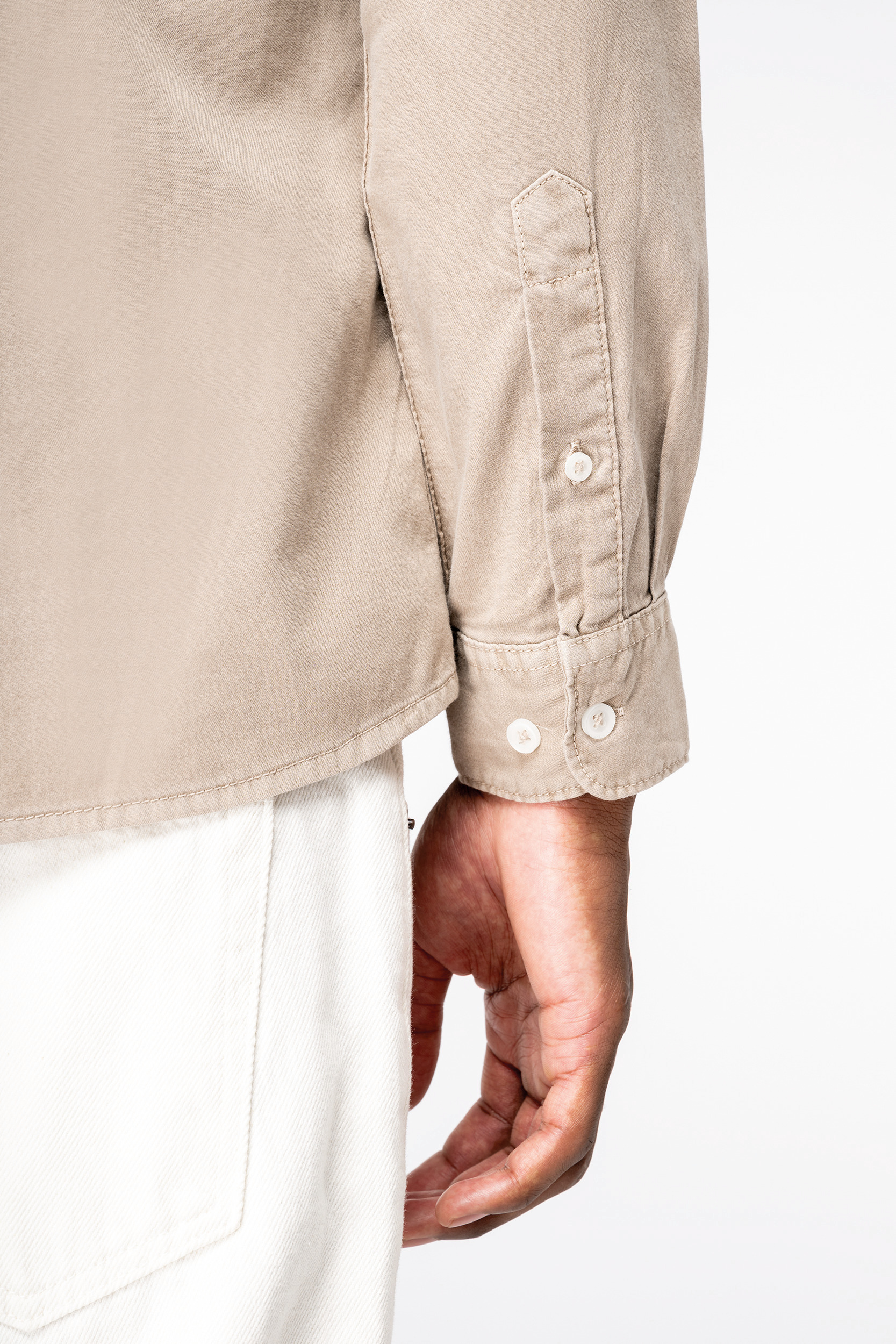 Miniature 5 pour Chemise écoresponsable délavée homme
