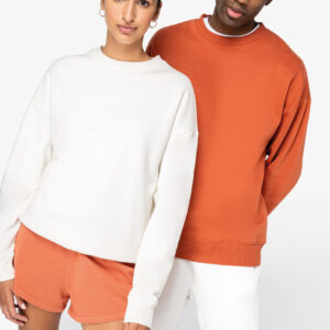 Visuel Sweat-shirt écoresponsable à col rond oversize unisexe
