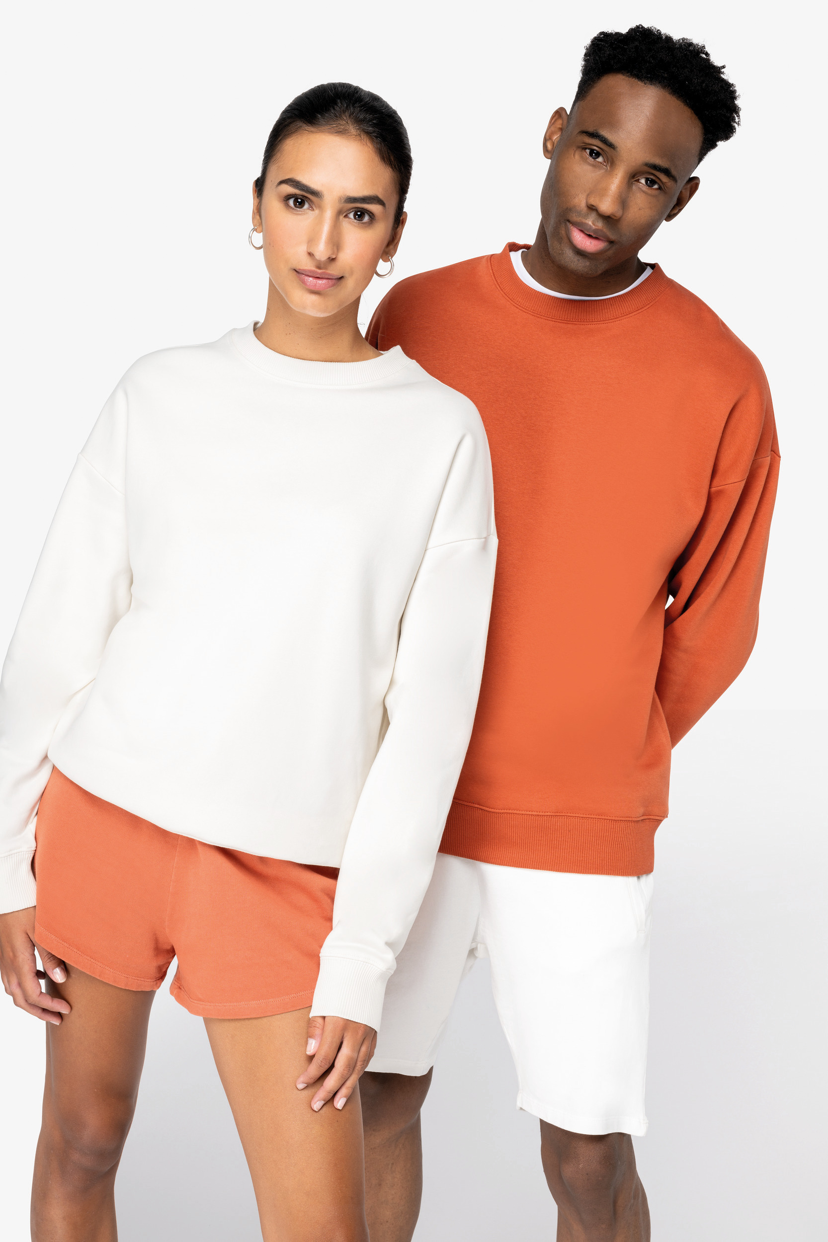 Miniature 1 pour Sweat-shirt écoresponsable à col rond oversize unisexe