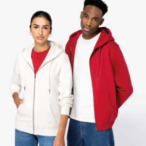 Visuel Sweat-shirt écoresponsable zippé à capuche unisexe