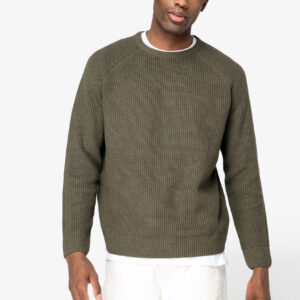Visuel Pull écoresponsable à grosses mailles homme