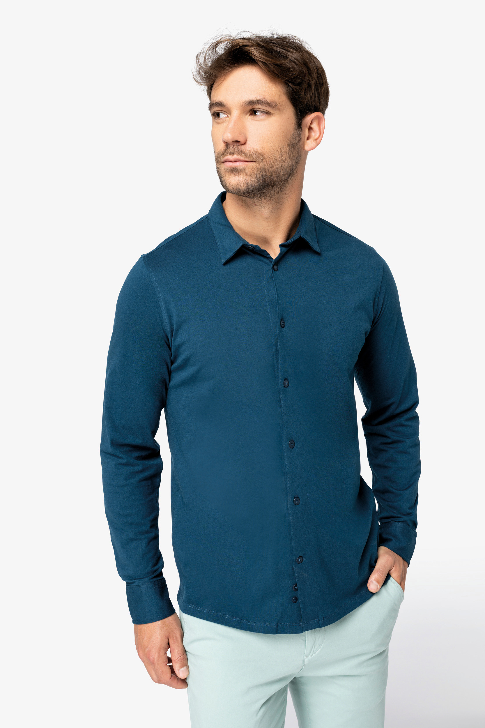Miniature 1 pour Chemise écoresponsable en jersey homme