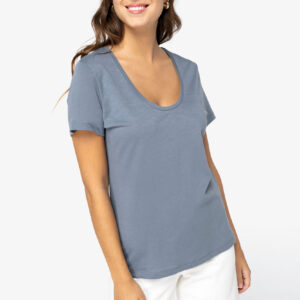 Visuel T-shirt écoresponsable slub femme