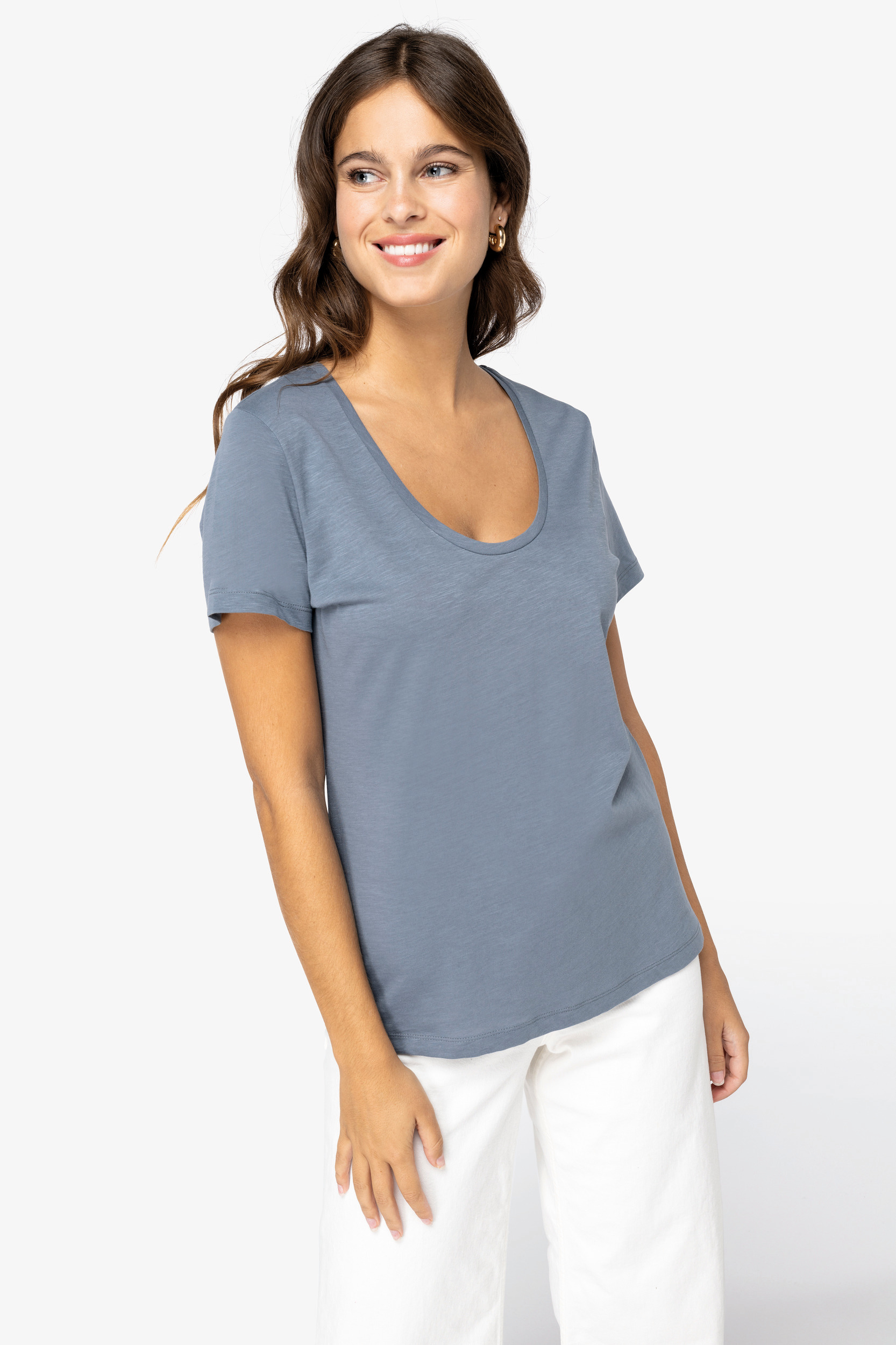 Miniature 1 pour T-shirt écoresponsable slub femme