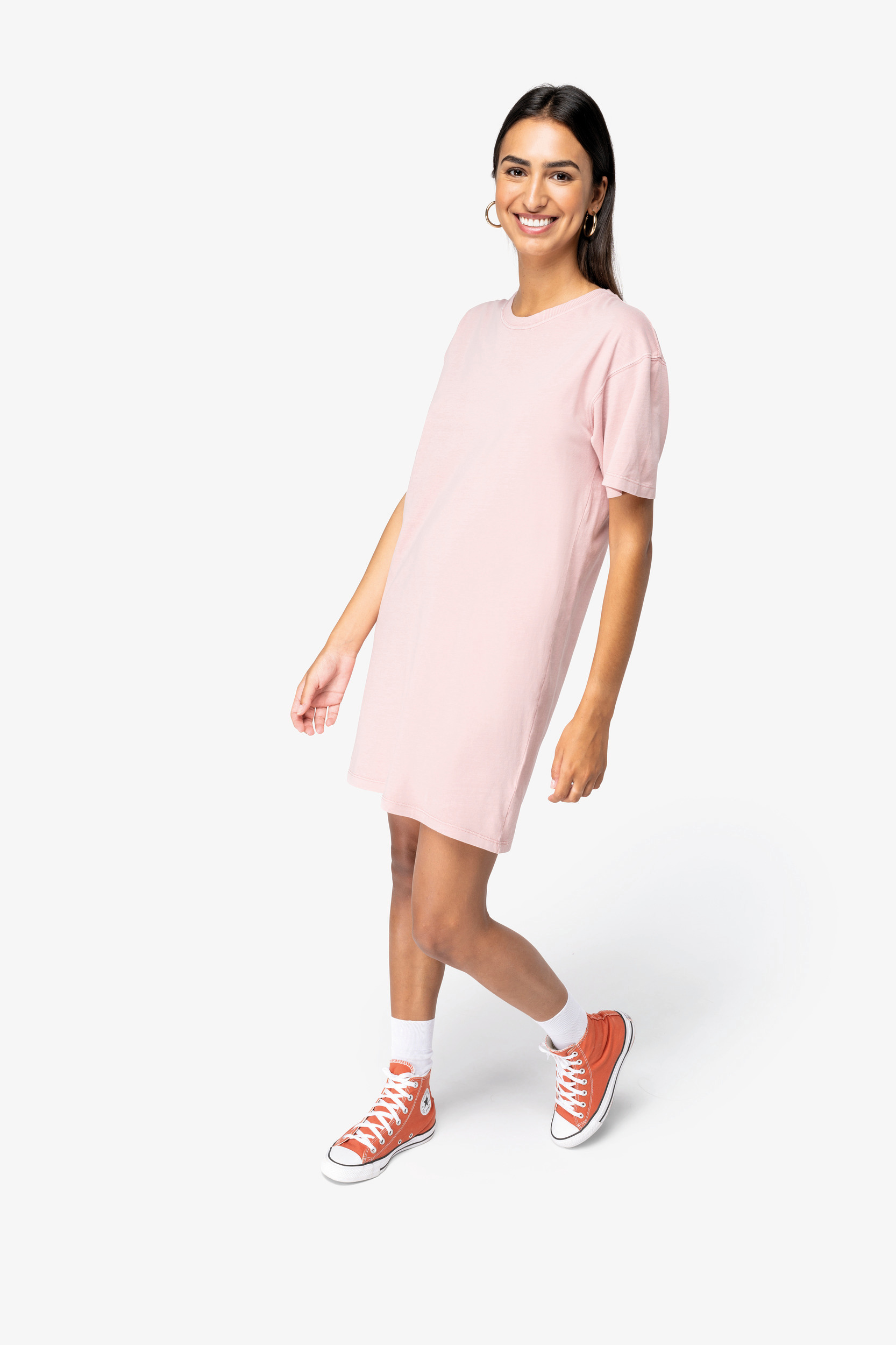 Miniature 2 pour Robe t-shirt écoresponsable délavée femme