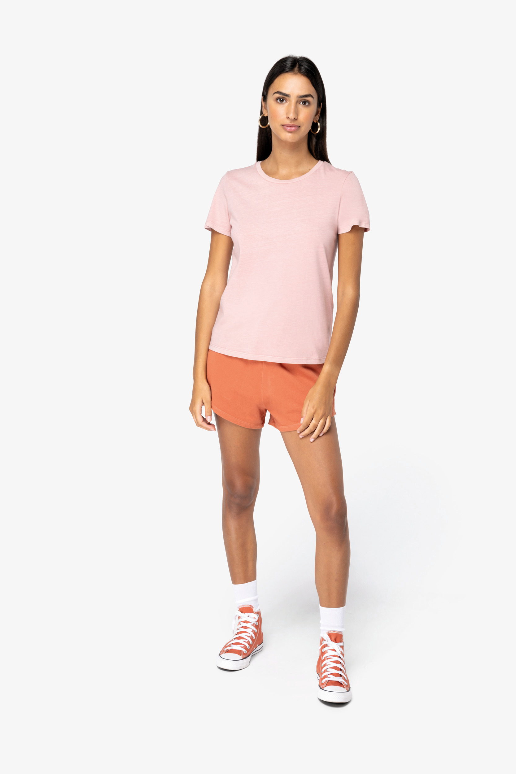 Miniature 2 pour T-shirt écoresponsable délavé femme