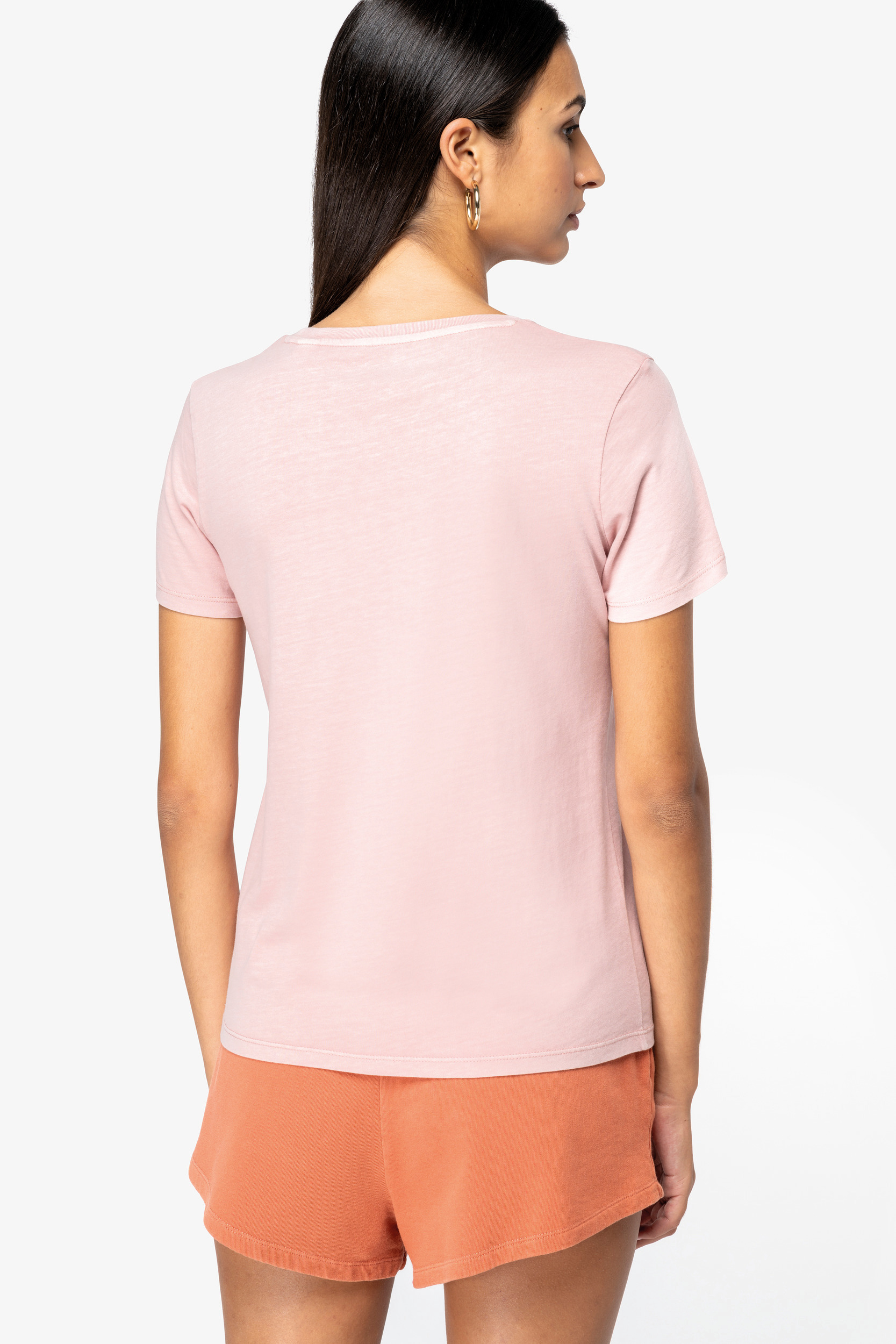 Miniature 4 pour T-shirt écoresponsable délavé femme