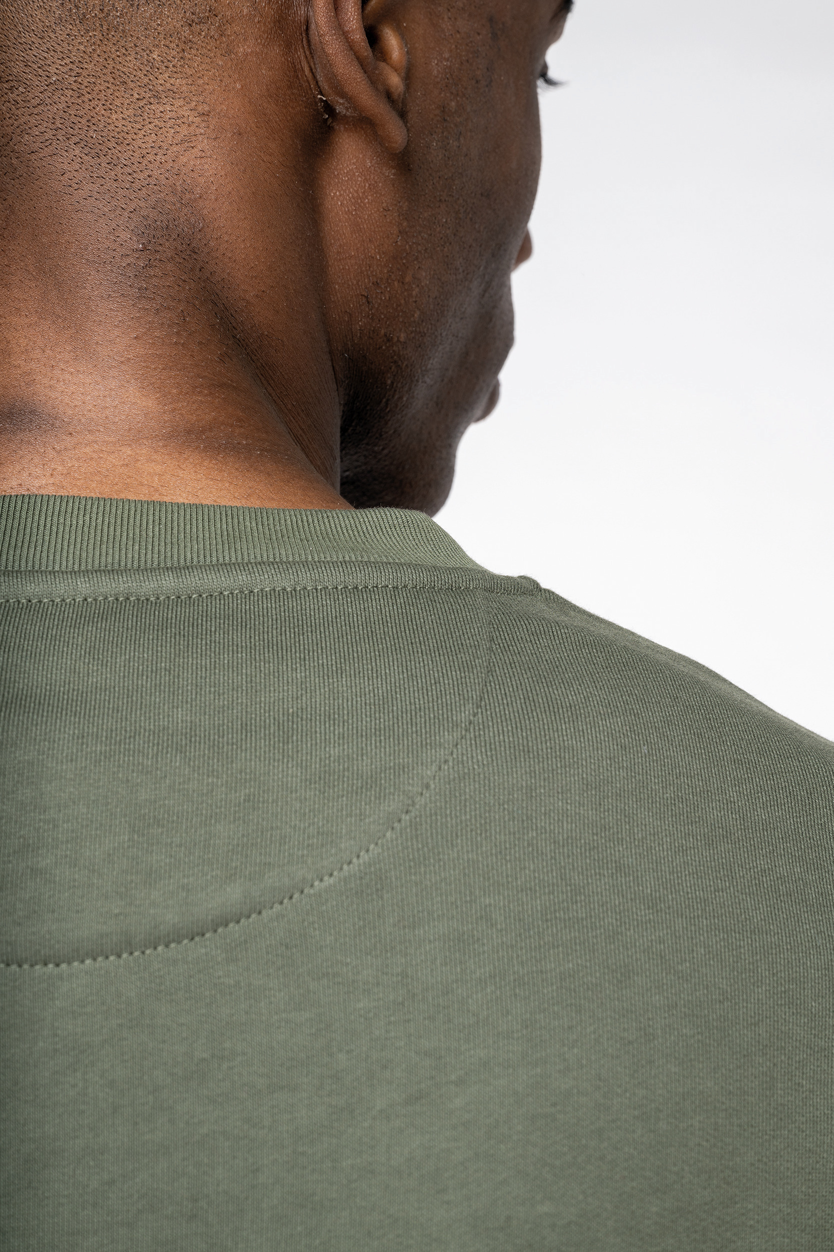 Miniature 6 pour Sweat-shirt écoresponsable à col rond à épaules tombantes molleton gratté unisexe