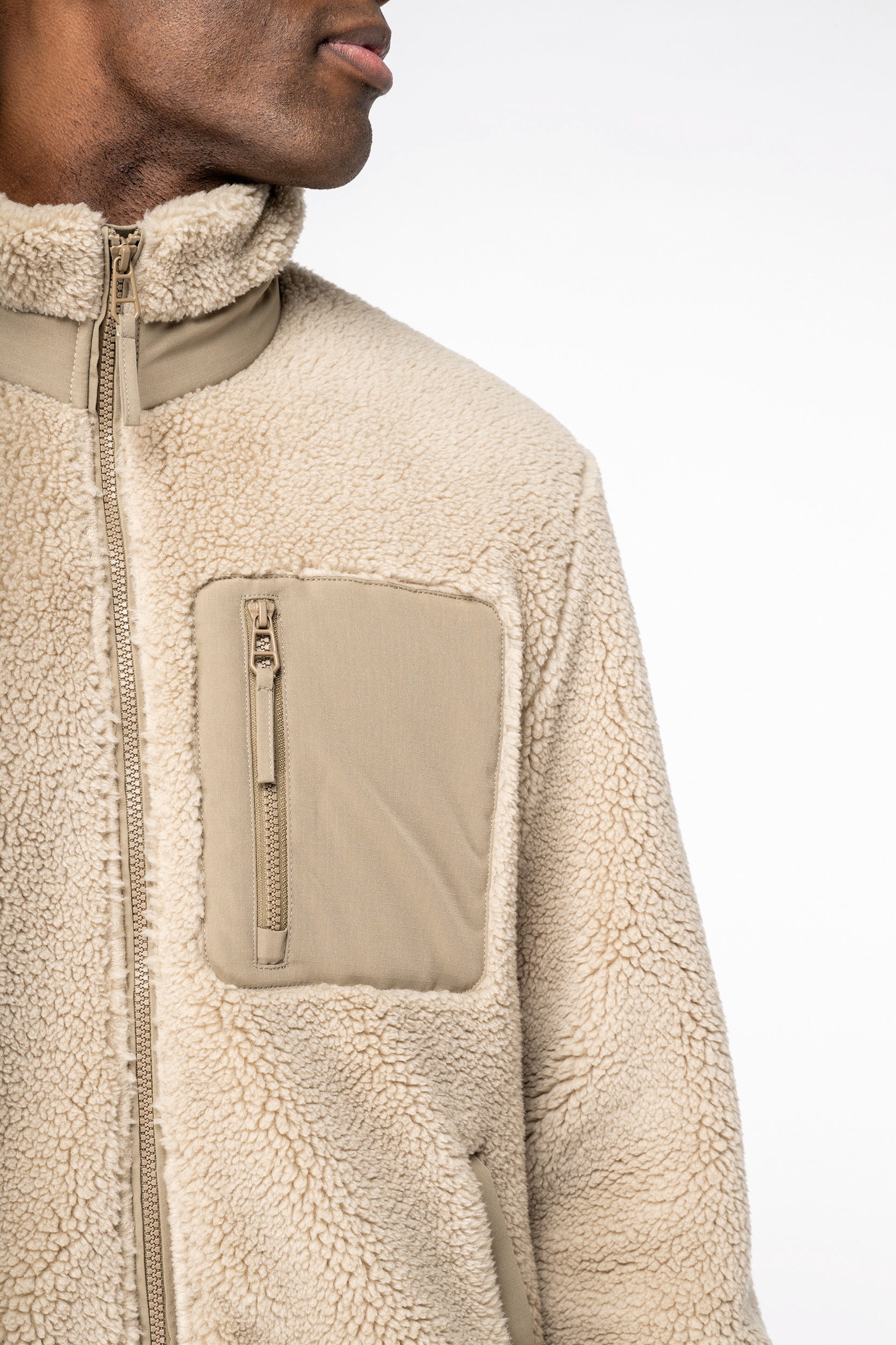 Miniature 6 pour Veste écoresponsable en sherpa unisexe
