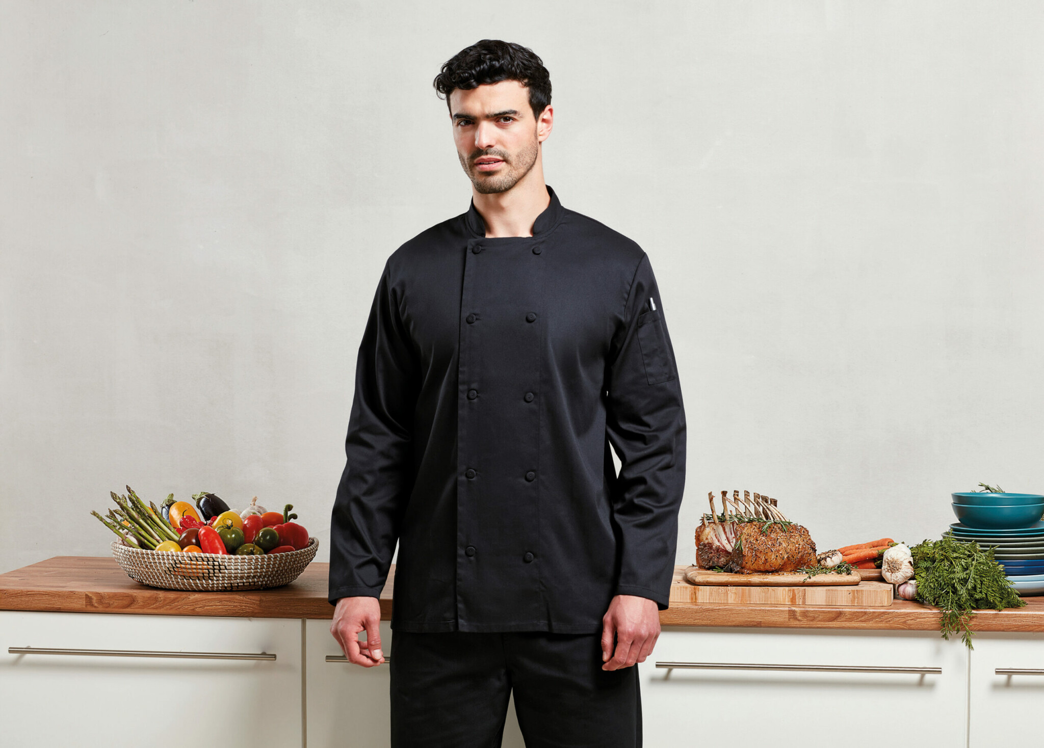Miniature 4 pour Veste chef cuisinier manches longues Coolchecker®