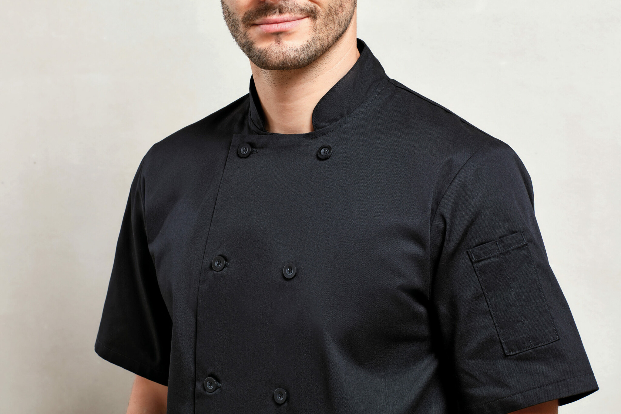 Miniature 3 pour Veste de cuisine manches courtes
