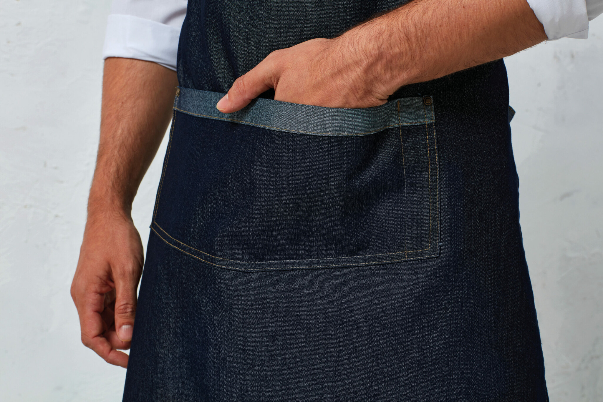 Miniature 4 pour Tablier Denim à bavette "Domain"