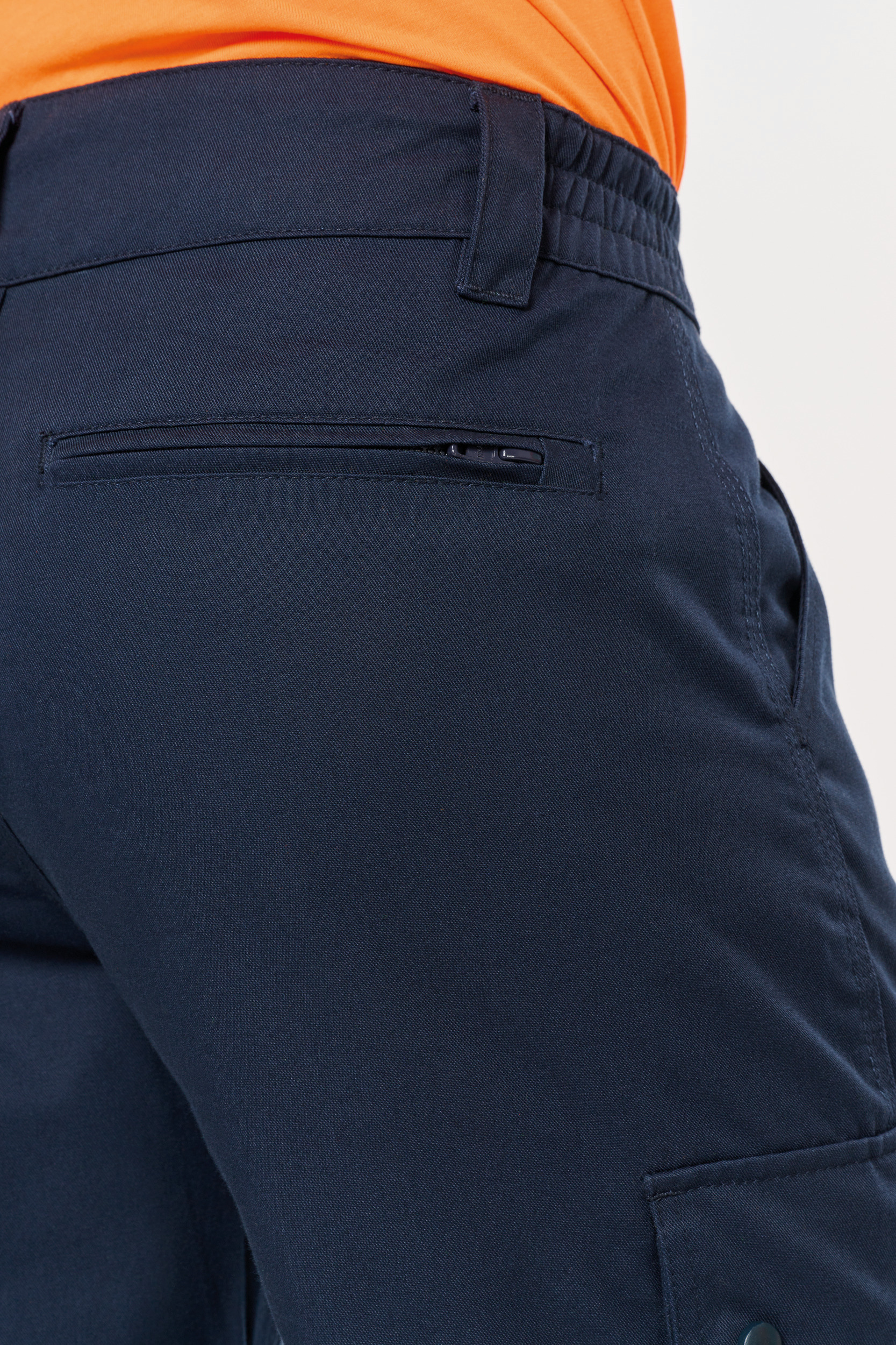 Miniature 7 pour Pantalon cargo unisexe avec bas élastiqué et bande réfléchissante