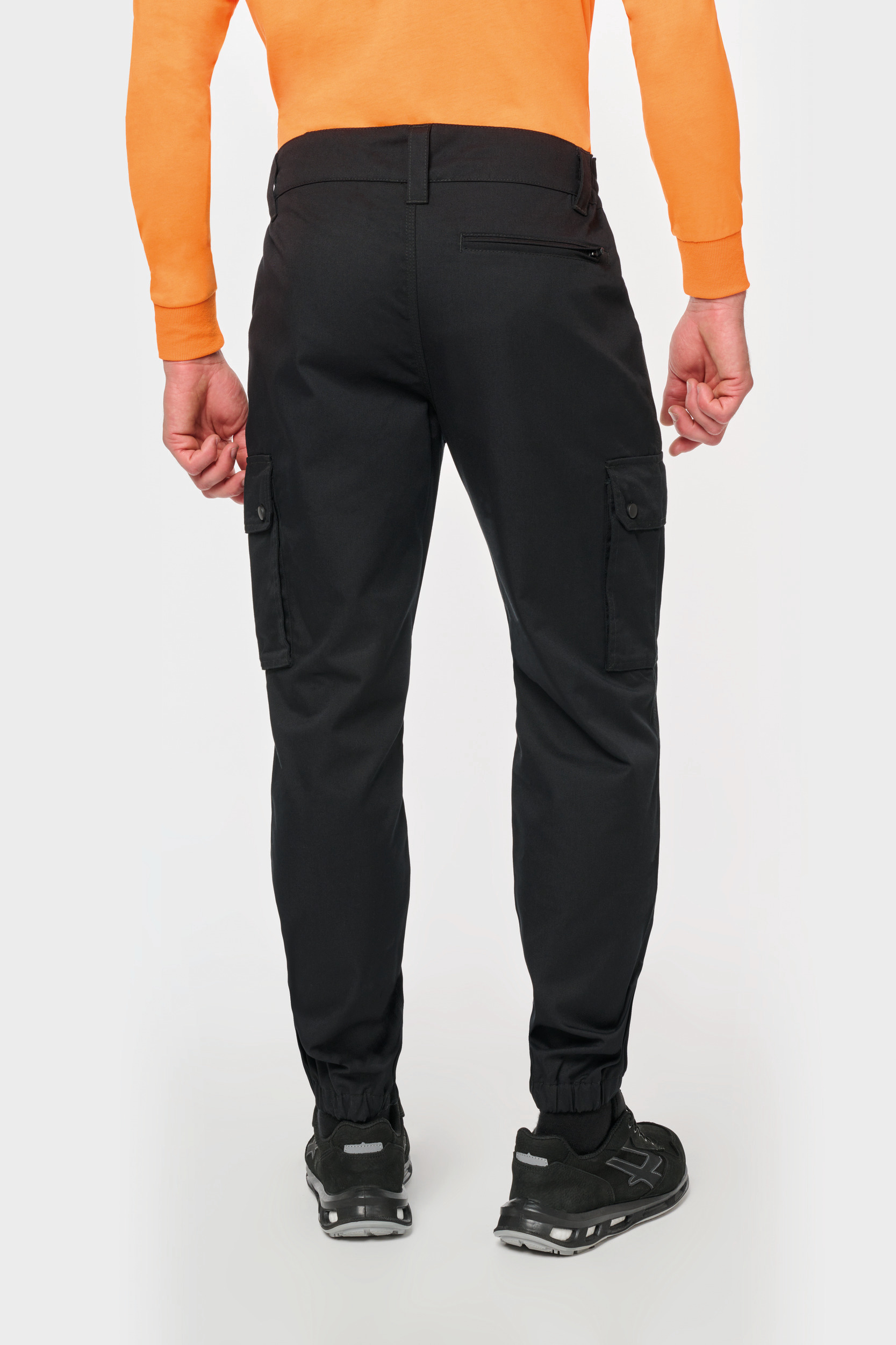 Miniature 3 pour Pantalon cargo unisexe avec bas élastiqué