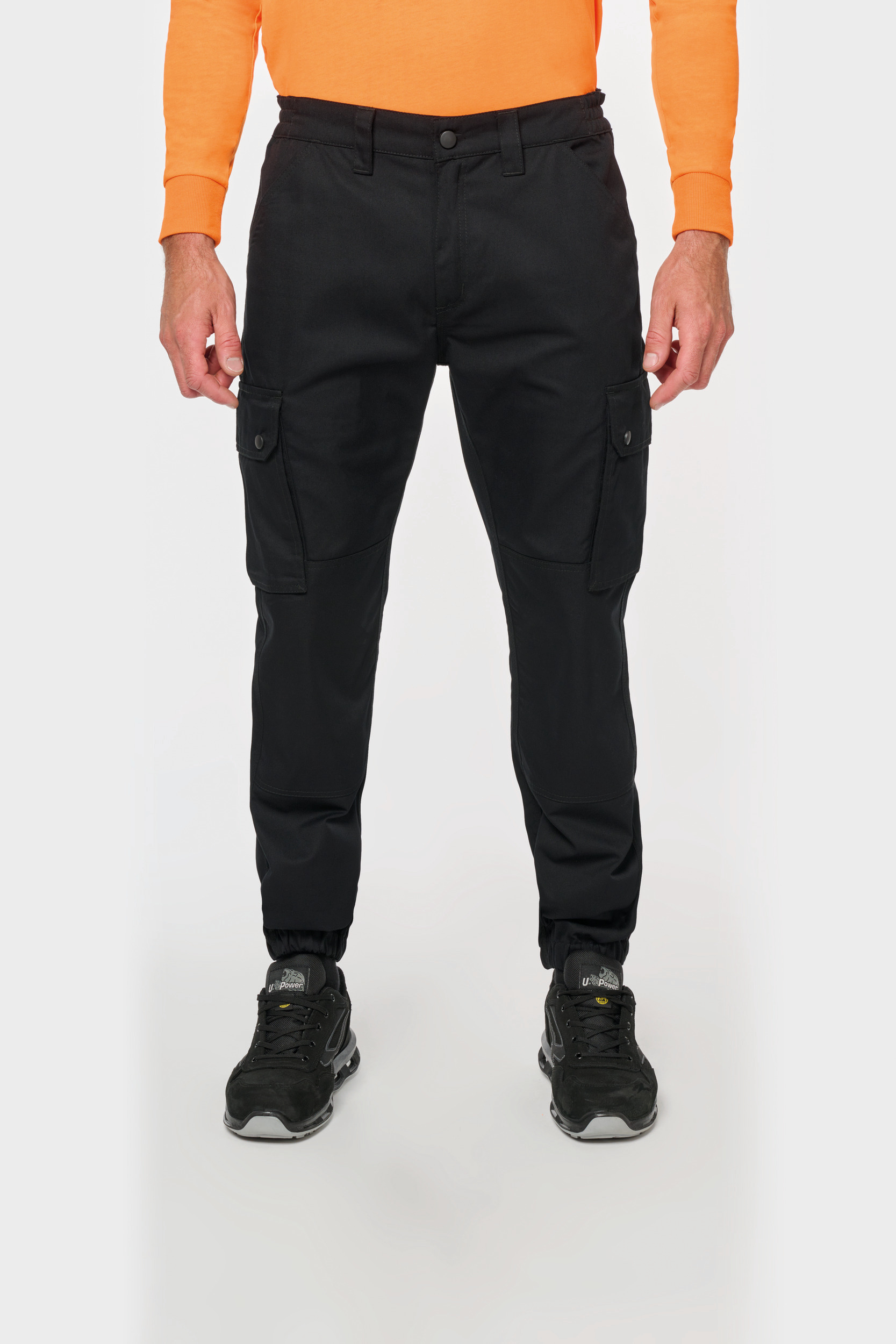 Miniature 2 pour Pantalon cargo unisexe avec bas élastiqué