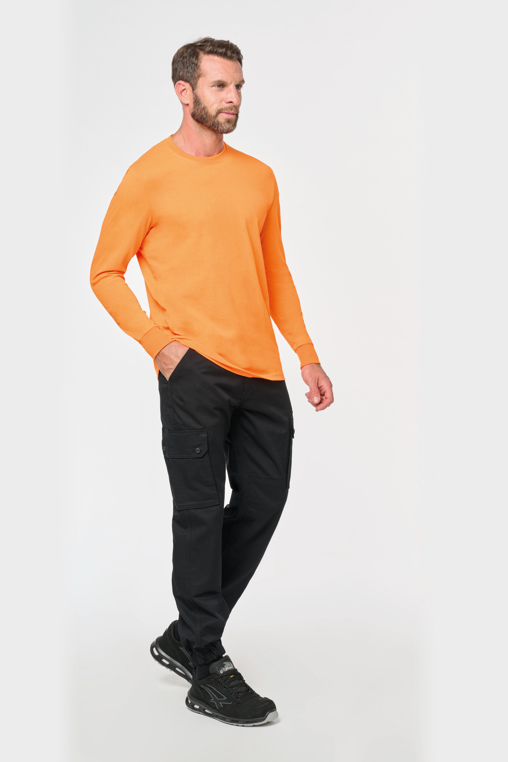 Miniature 4 pour Pantalon cargo unisexe avec bas élastiqué