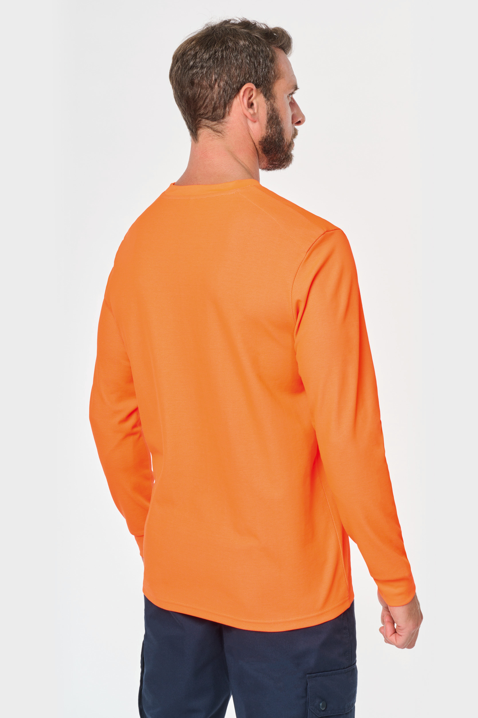Miniature 2 pour T-shirt unisexe écoresponsable manches longues coton/polyester