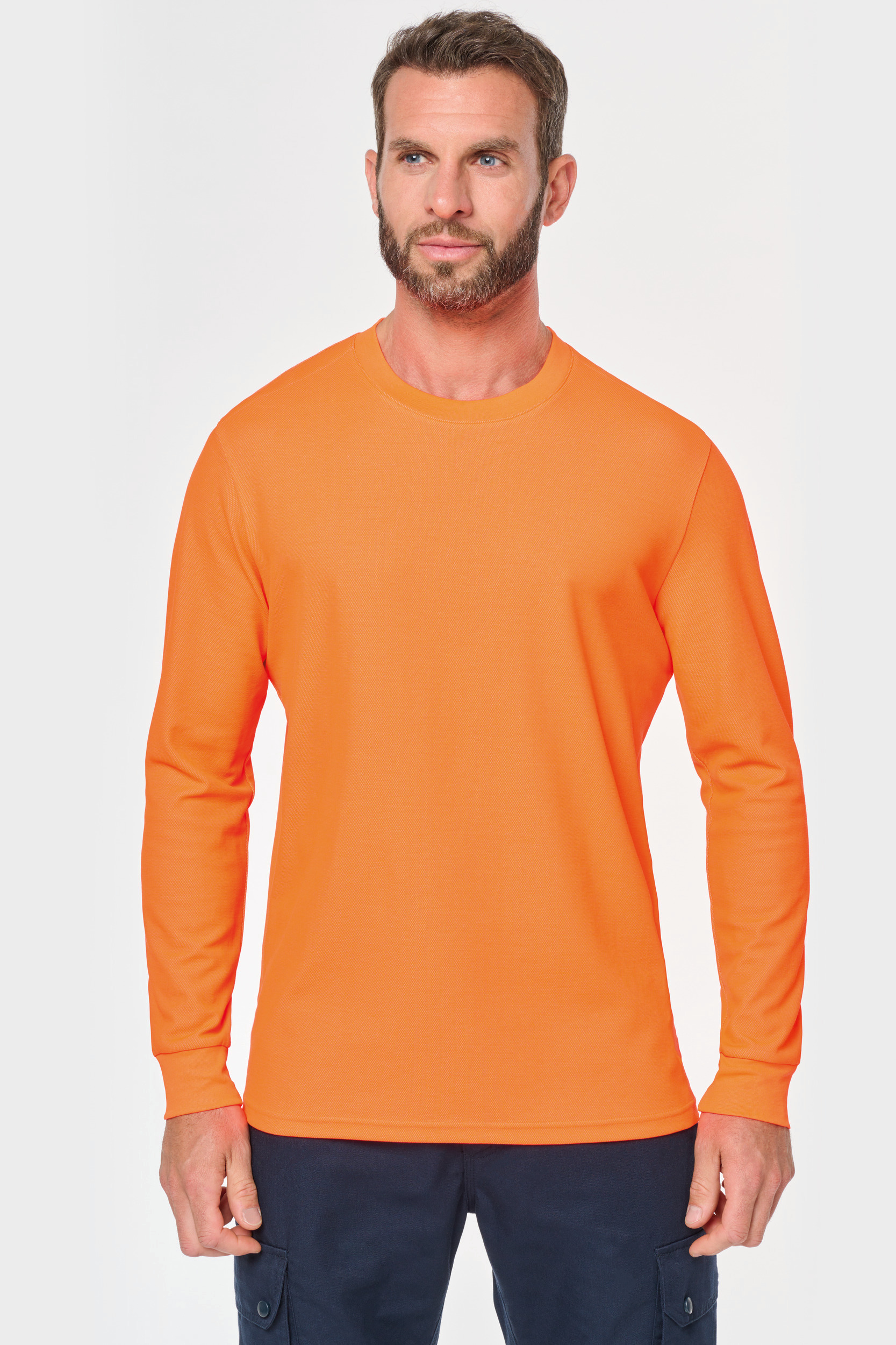 Miniature 3 pour T-shirt unisexe écoresponsable manches longues coton/polyester
