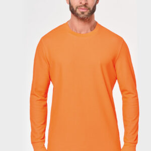 Visuel T-shirt unisexe écoresponsable manches longues coton/polyester