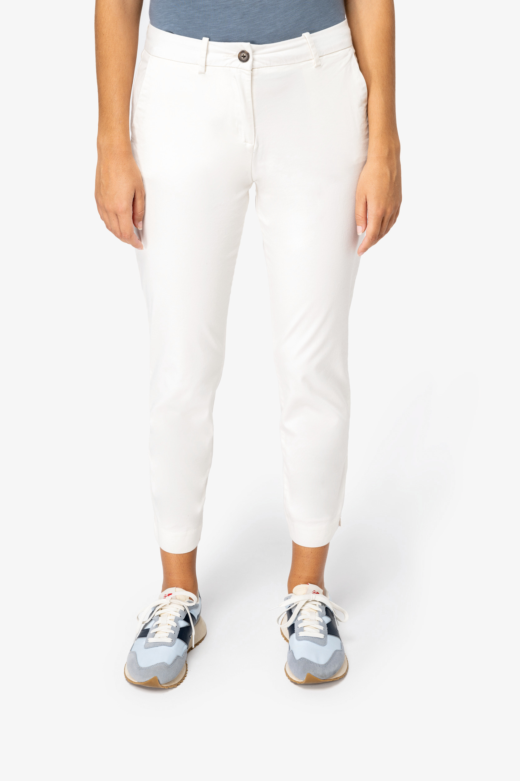 Miniature 1 pour Pantalon chino 7/8 écoresponsable femme