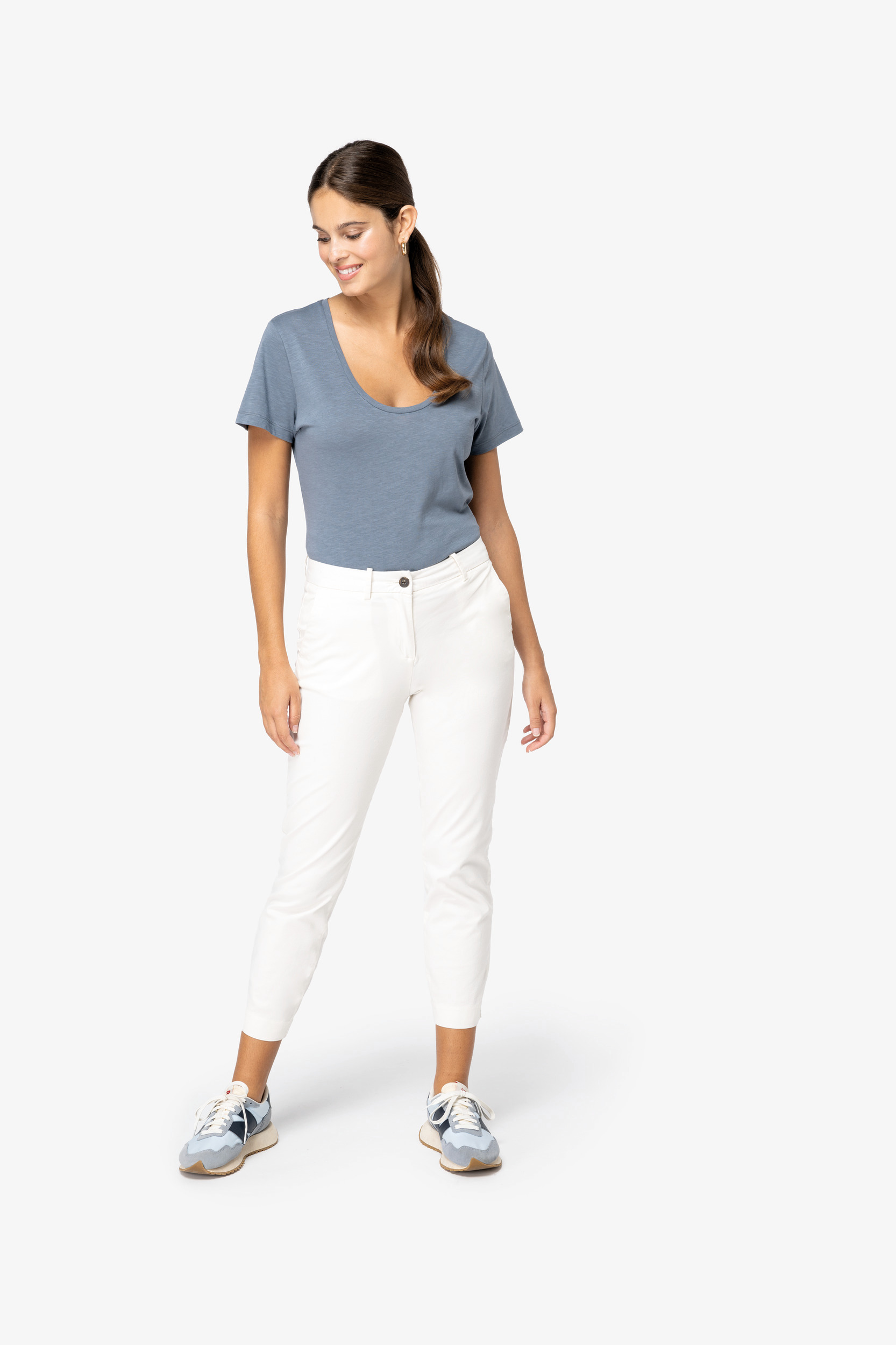 Miniature 2 pour Pantalon chino 7/8 écoresponsable femme