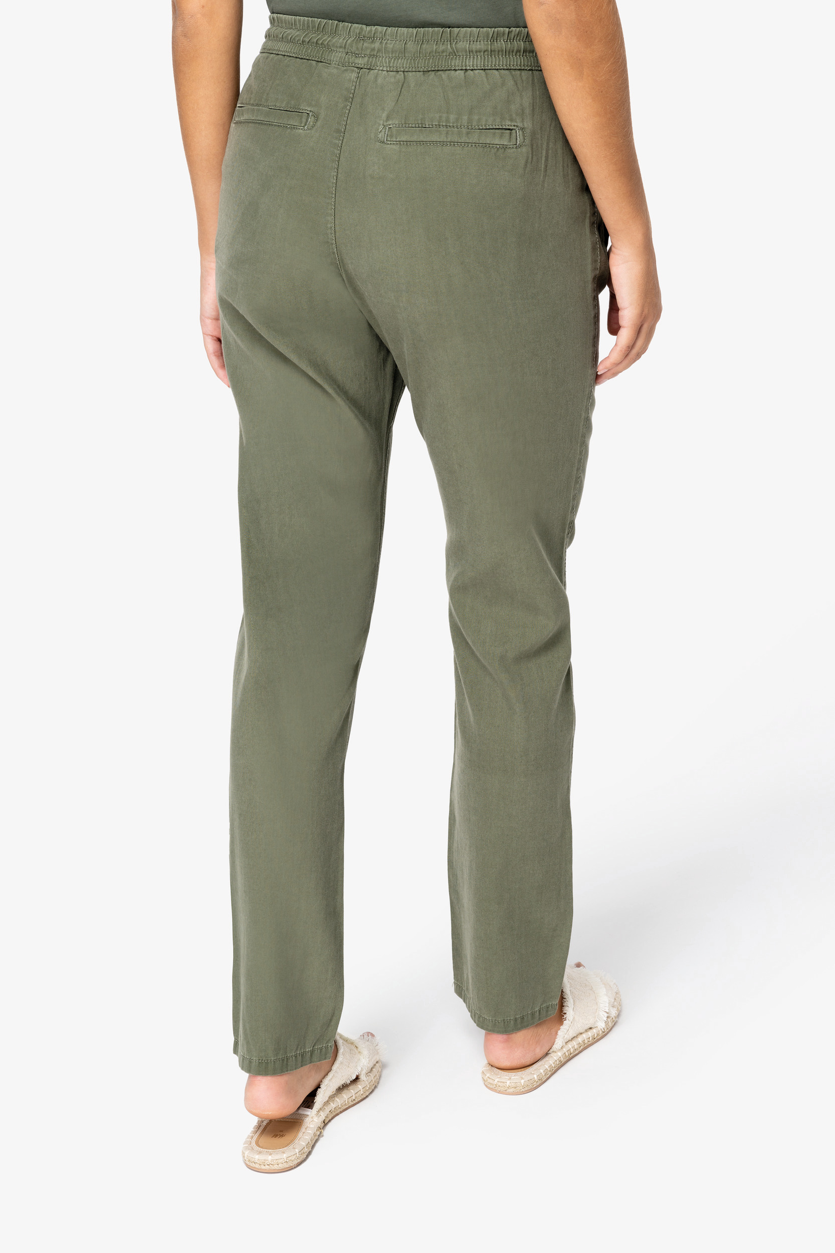 Miniature 4 pour Pantalon écoresponsable délavé en lyocell femme