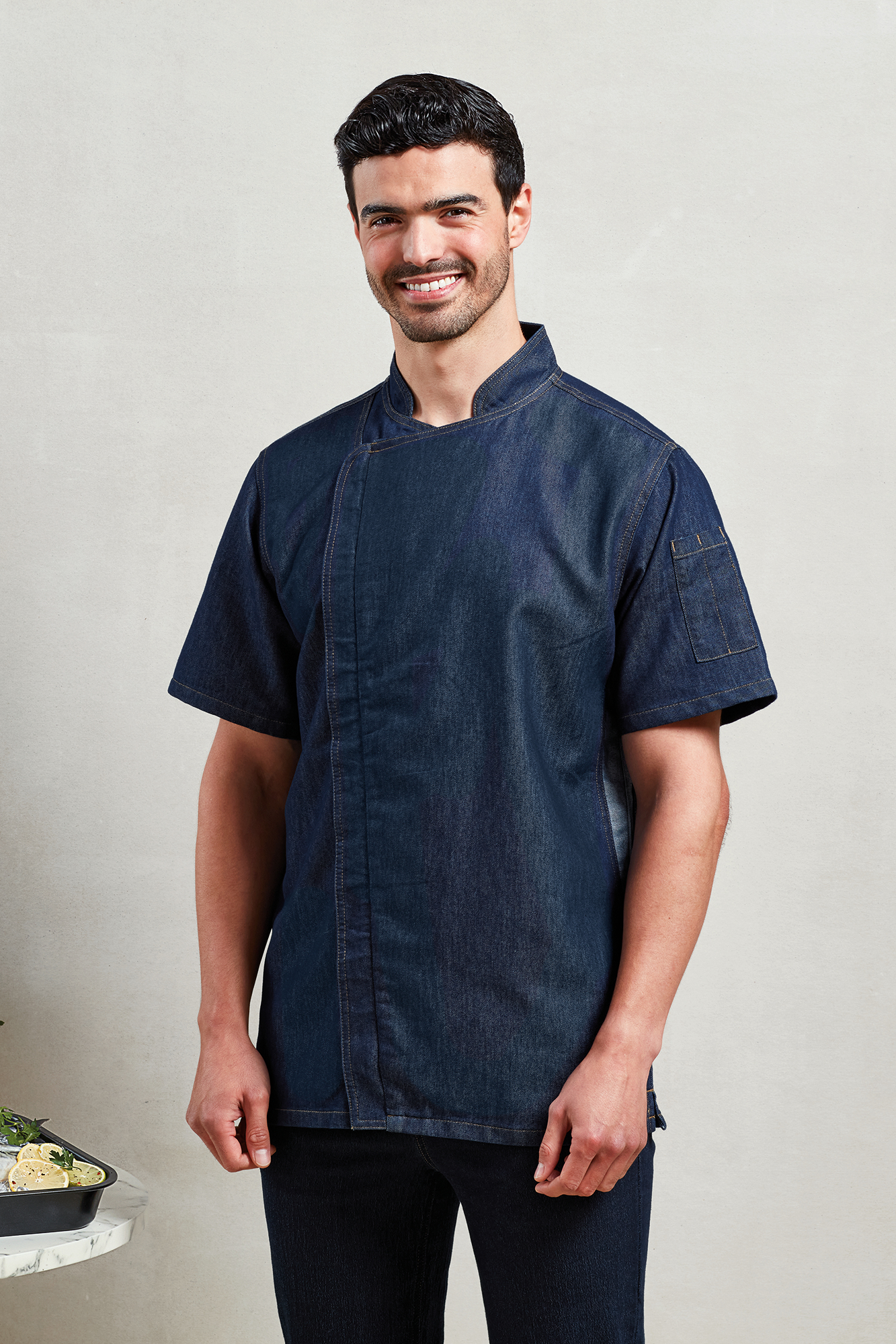 Miniature 5 pour Veste chef cuisinier "Zip close"