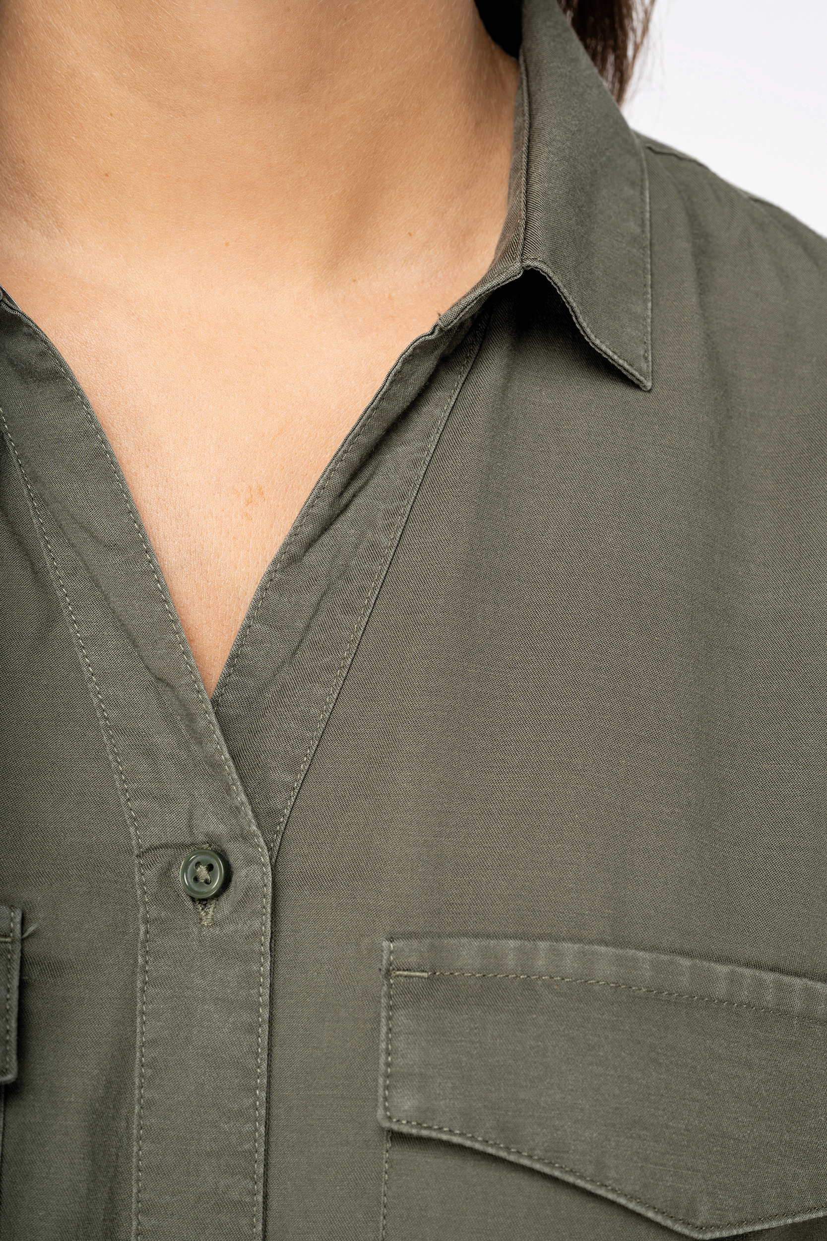Miniature 5 pour Chemise écoresponsable oversize en lyocell femme