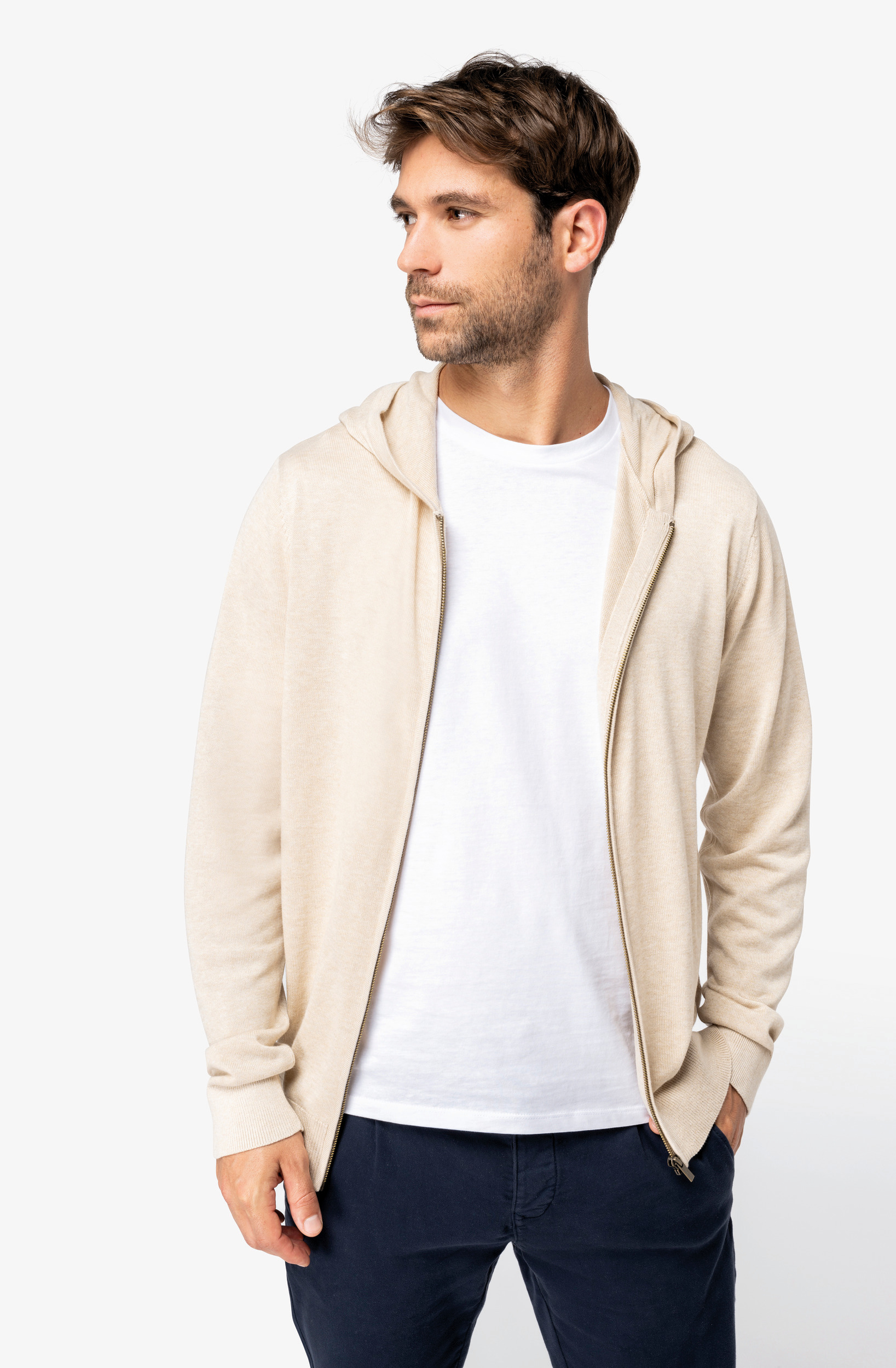 Miniature 3 pour Pull écoresponsable à capuche en lyocell homme