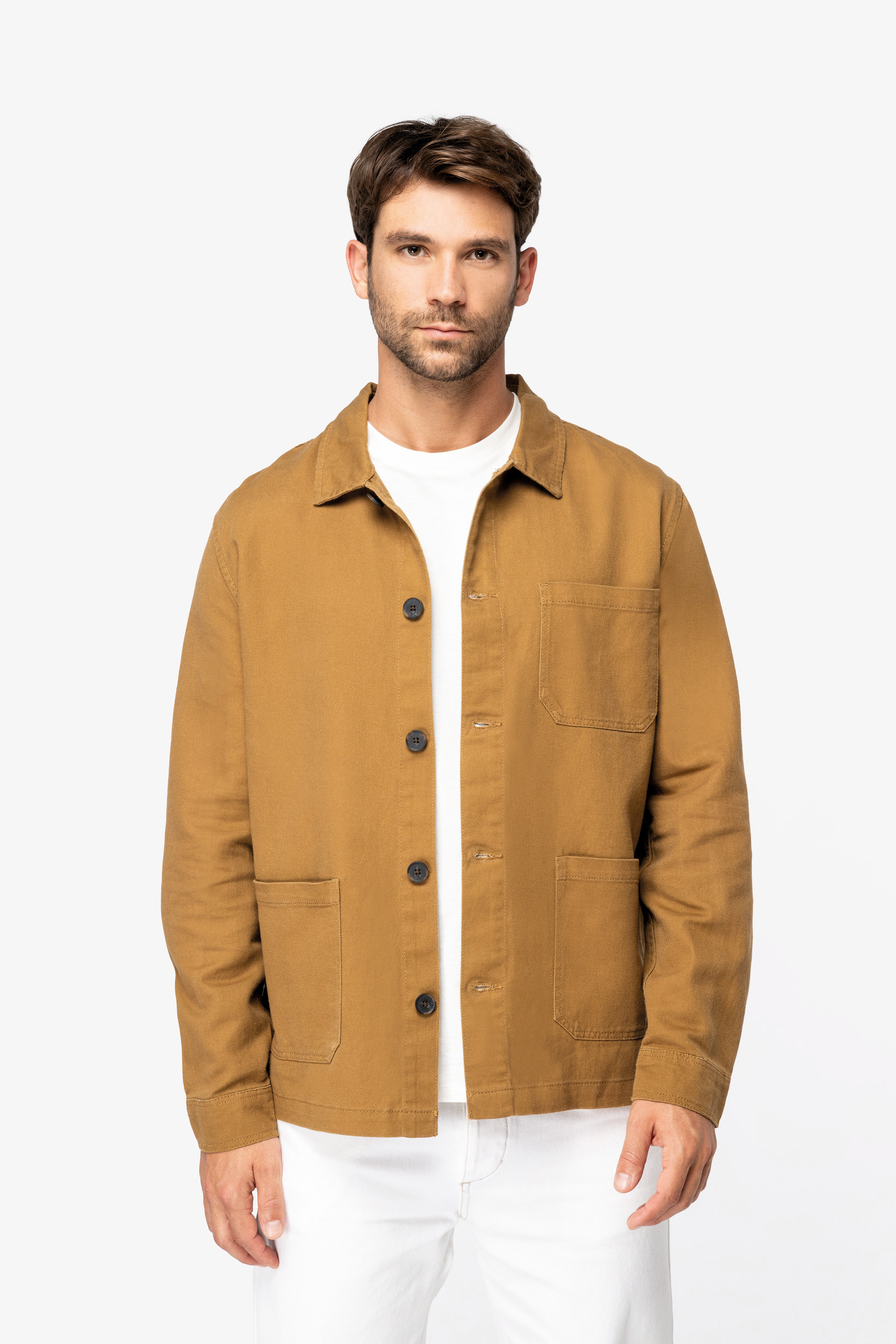 Miniature 3 pour Veste worker écoresponsable délavée homme