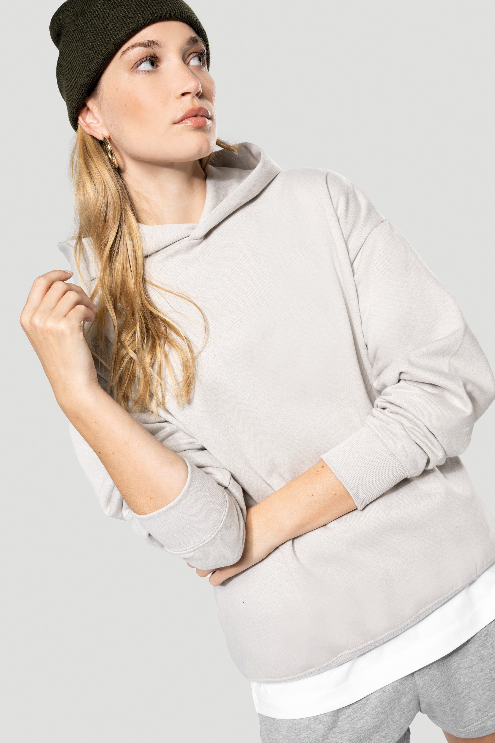 Miniature 6 pour Sweatshirt à capuche molleton oversize unisexe