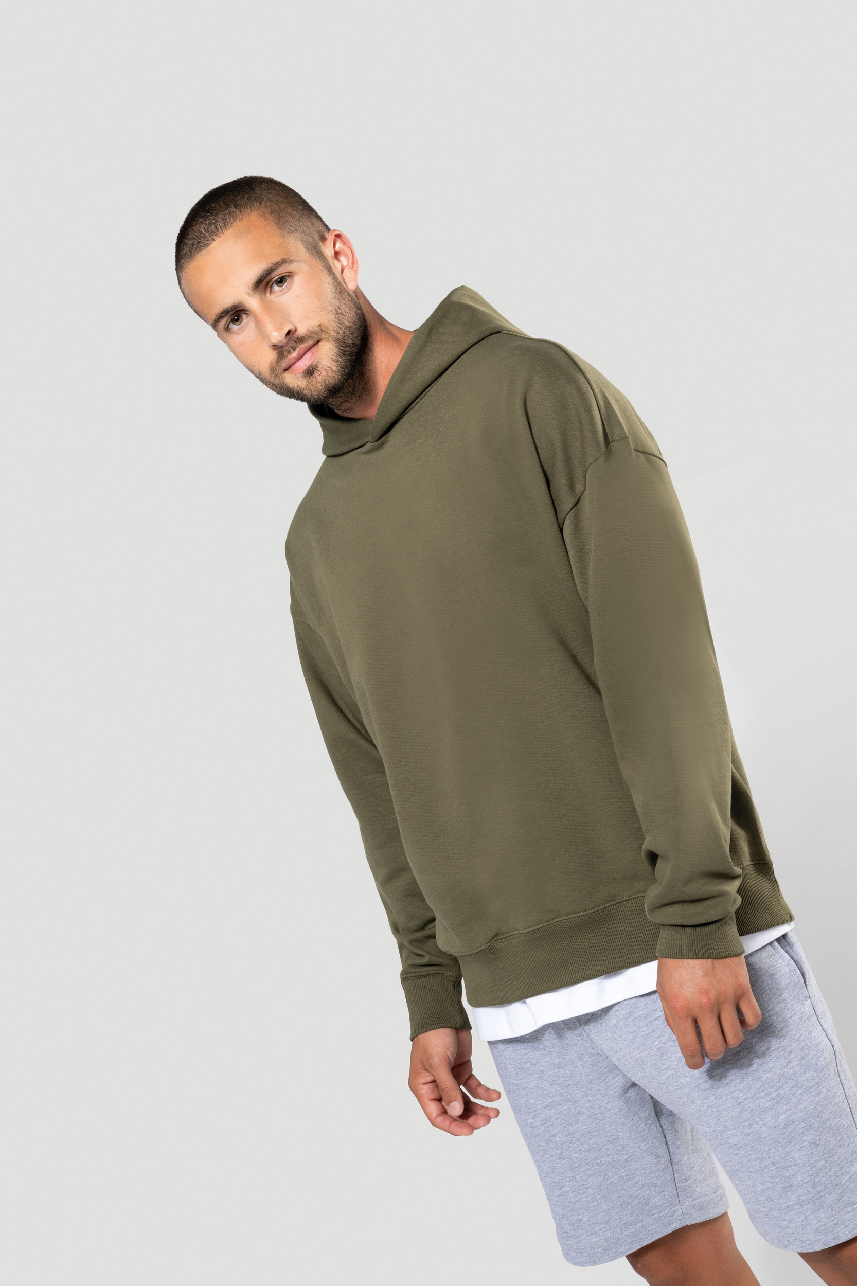 Miniature 4 pour Sweatshirt à capuche molleton oversize unisexe