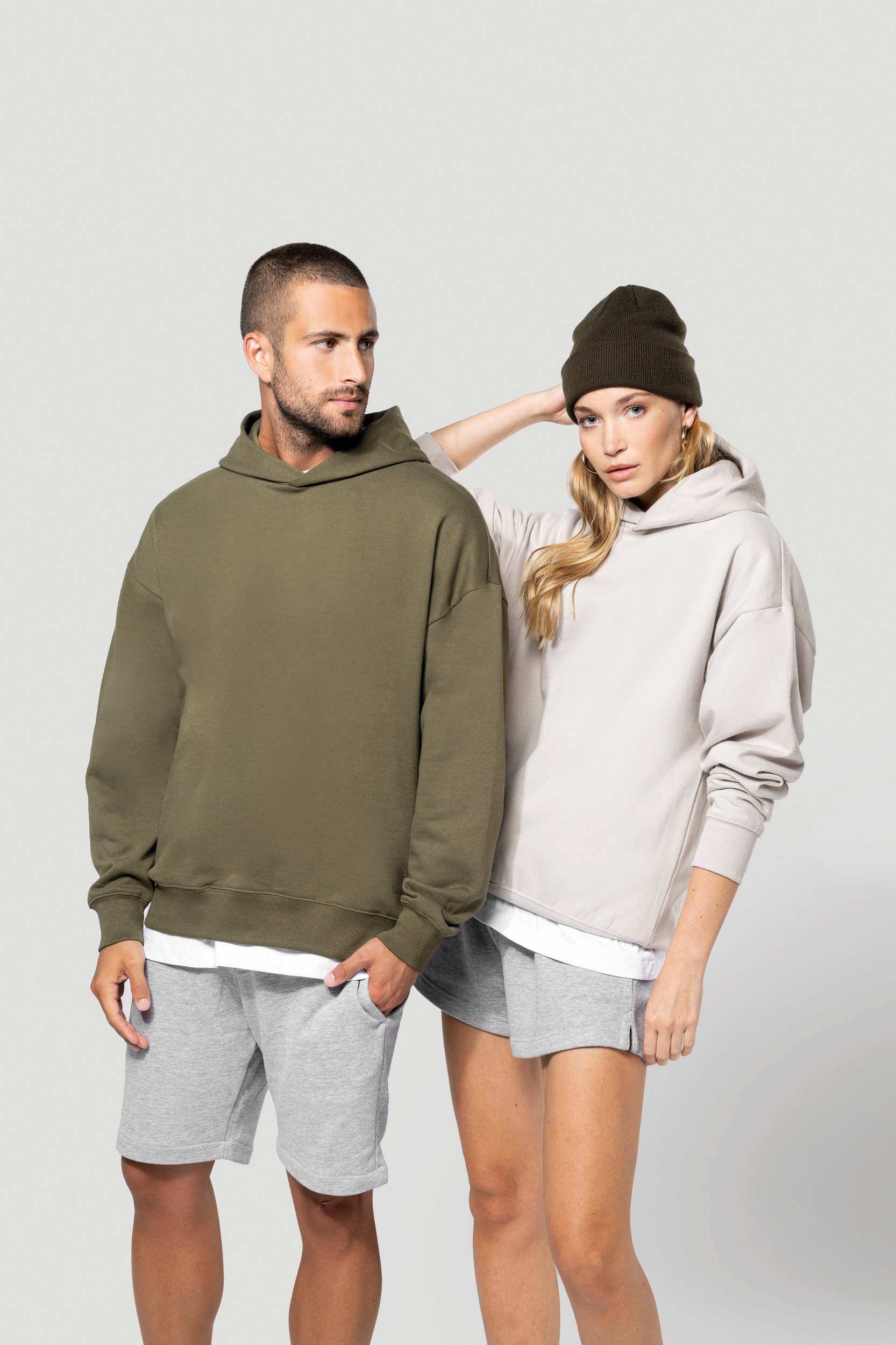 Miniature 1 pour Sweatshirt à capuche molleton oversize unisexe