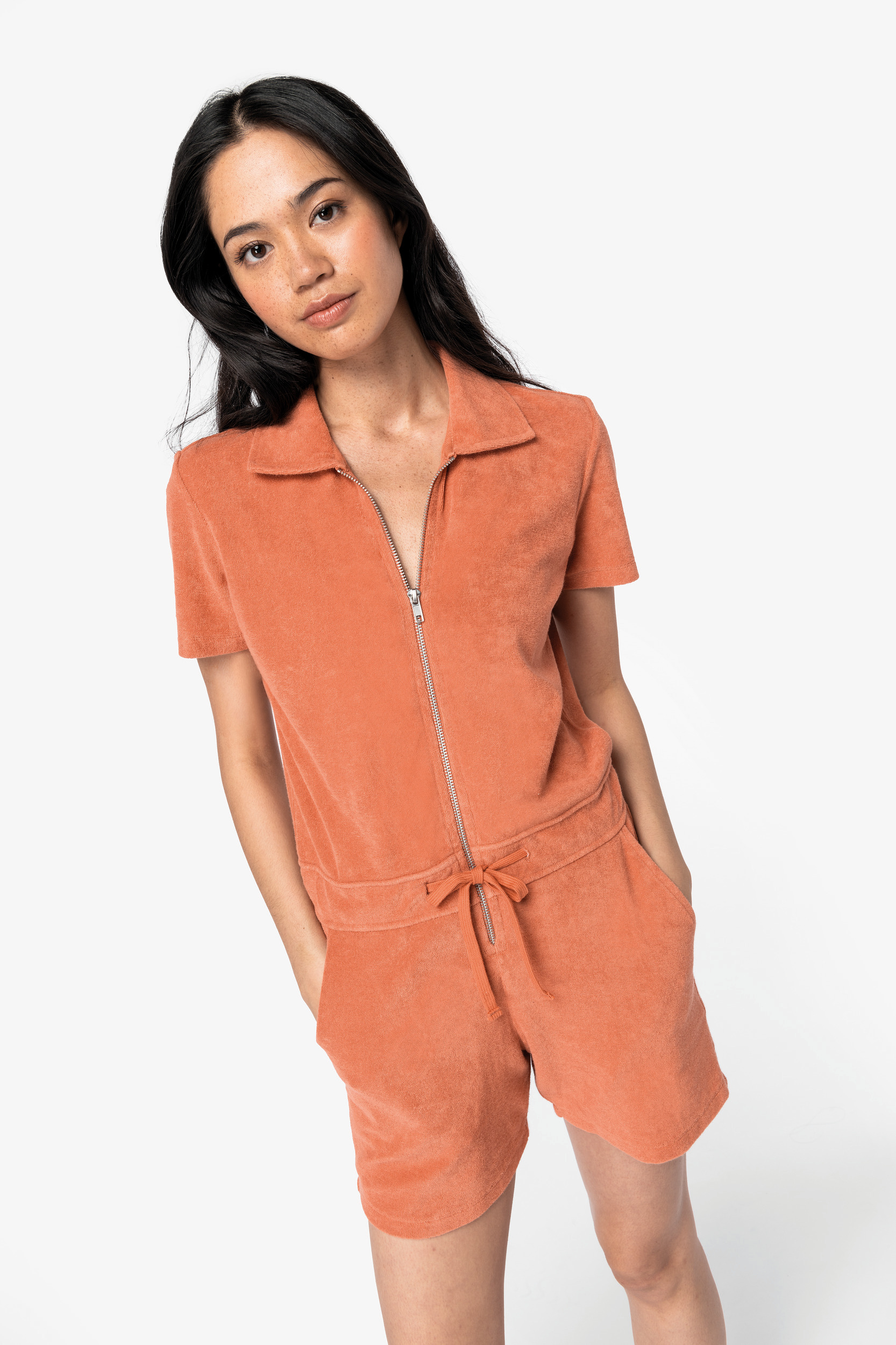 Miniature 3 pour Combinaison short écoresponsable en éponge femme