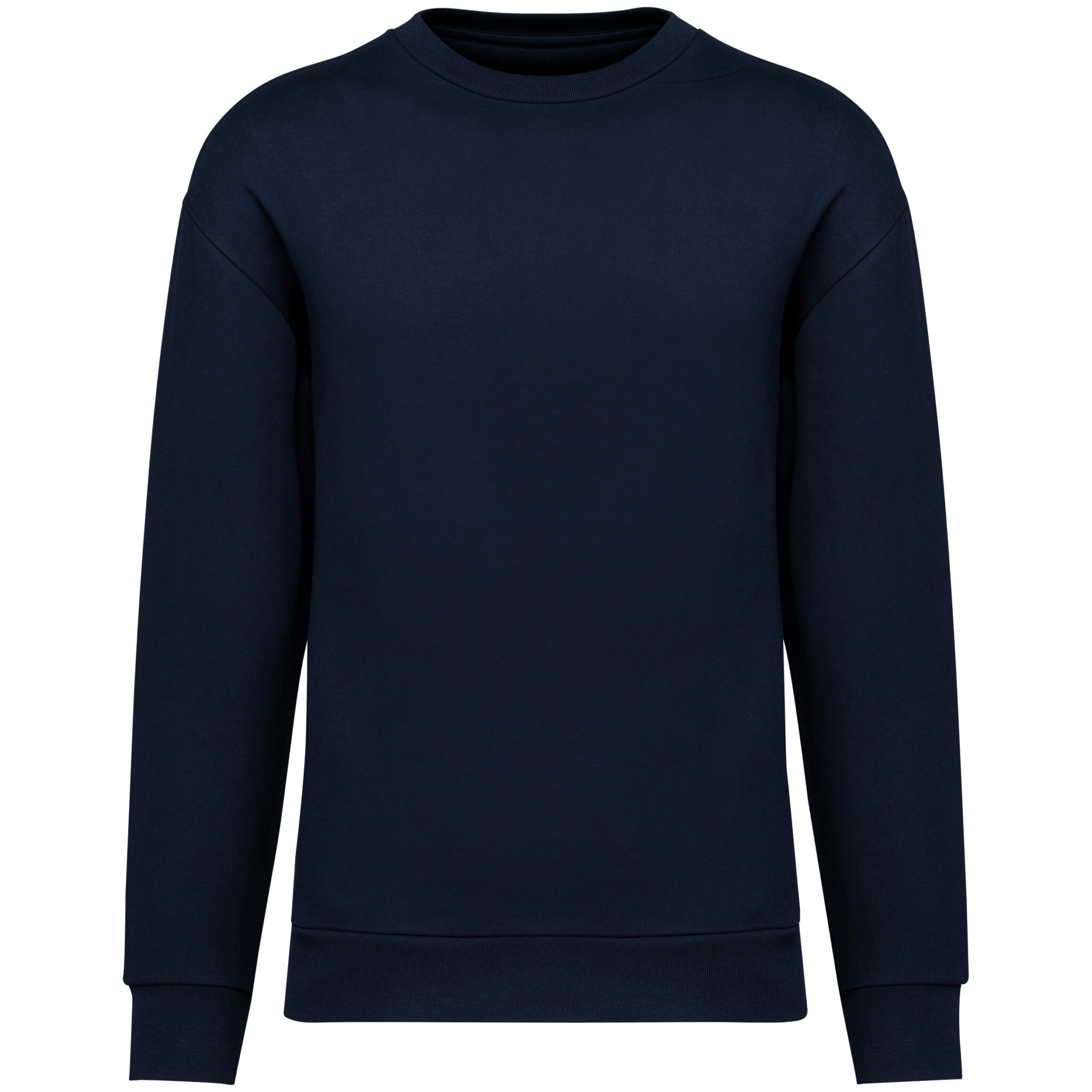 Miniature 12 pour Sweat-shirt écoresponsable à col rond à épaules tombantes molleton gratté unisexe