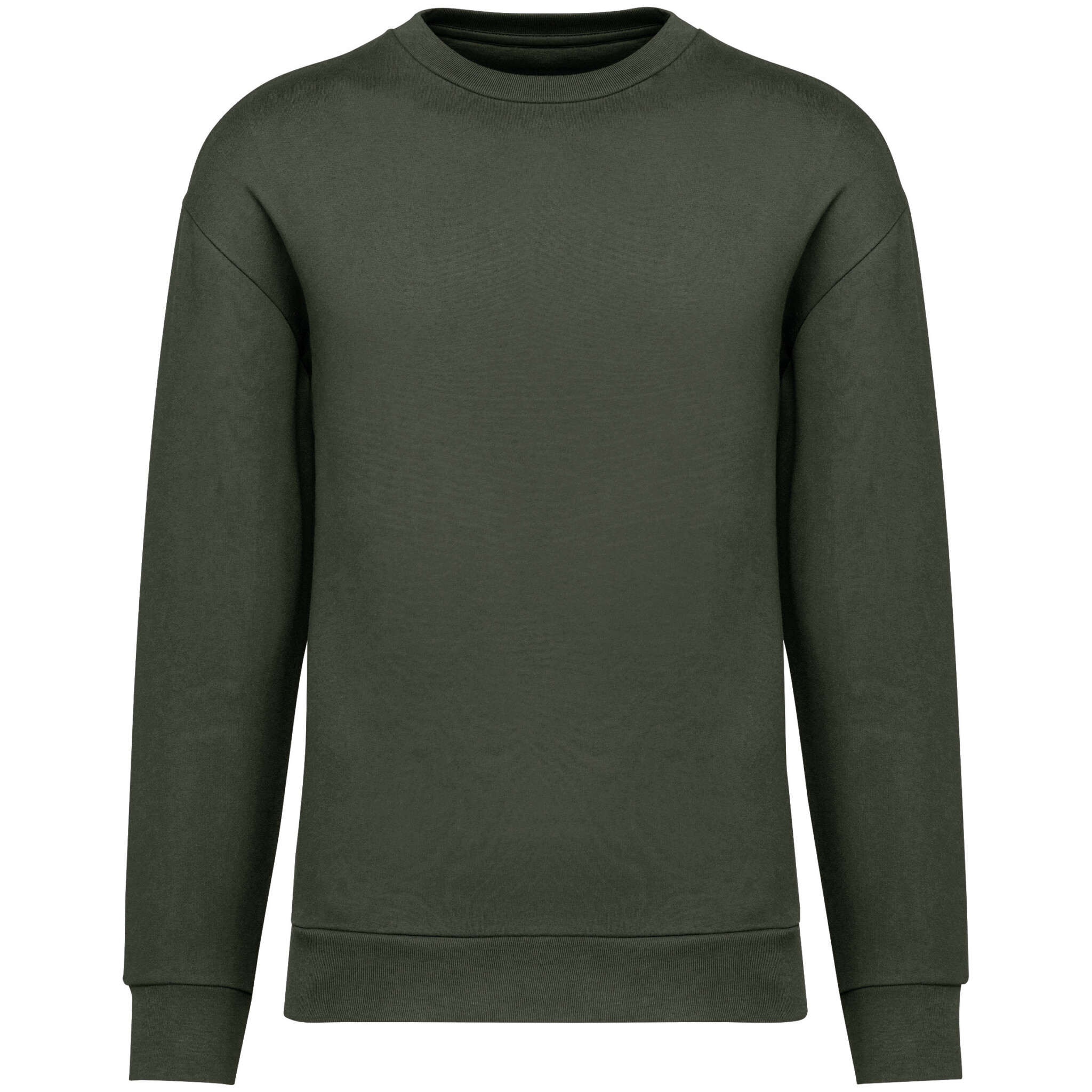 Miniature 13 pour Sweat-shirt écoresponsable à col rond à épaules tombantes molleton gratté unisexe