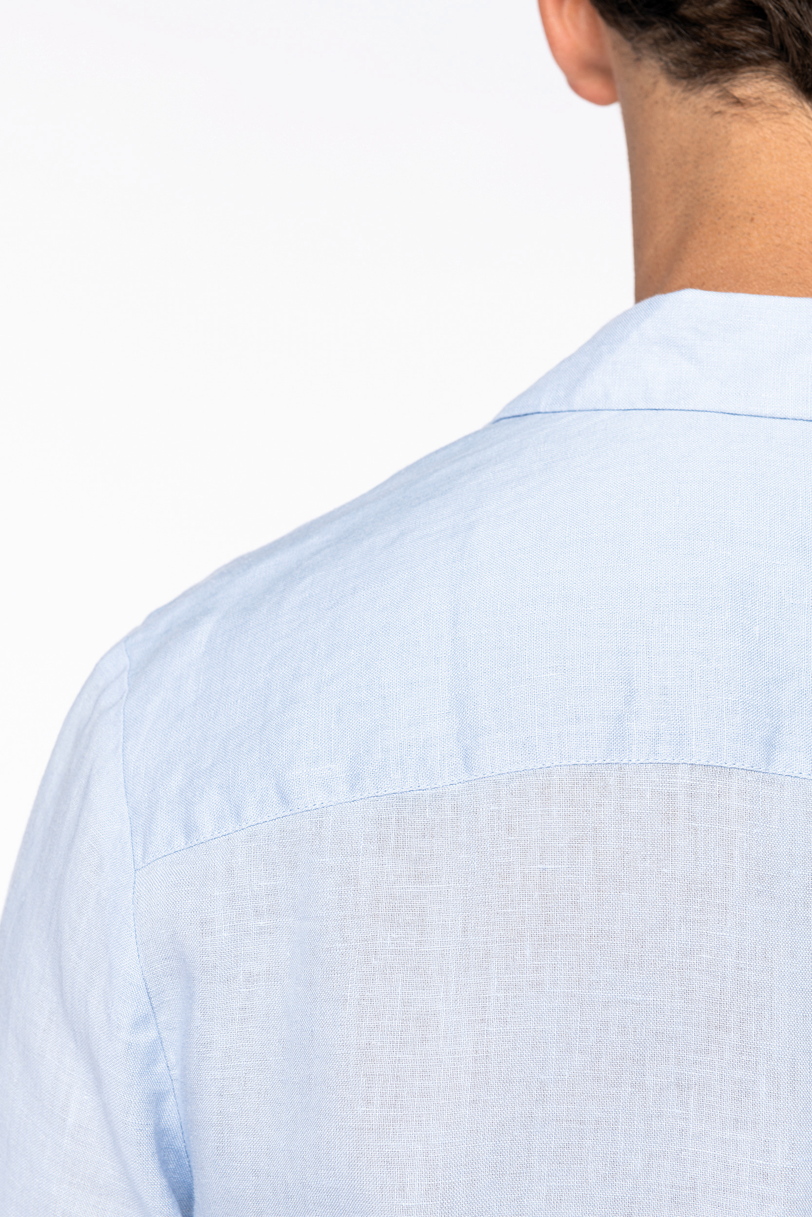 Miniature 6 pour Chemise à col bowling en lin homme