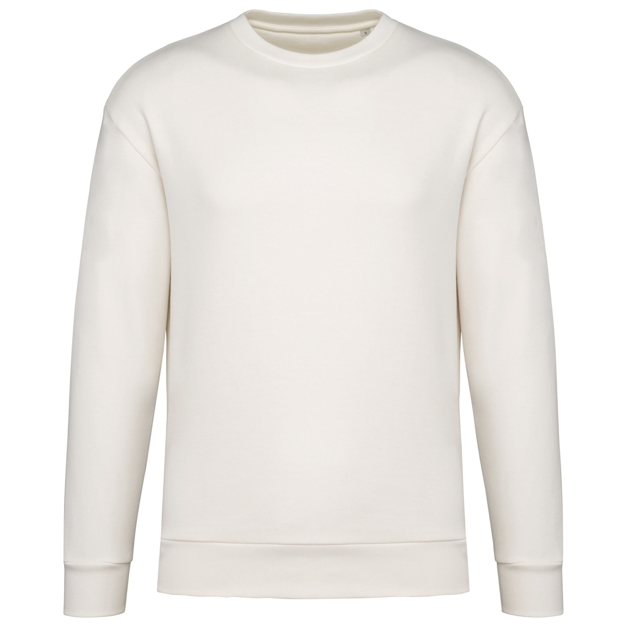Miniature 11 pour Sweat-shirt écoresponsable à col rond à épaules tombantes molleton gratté unisexe