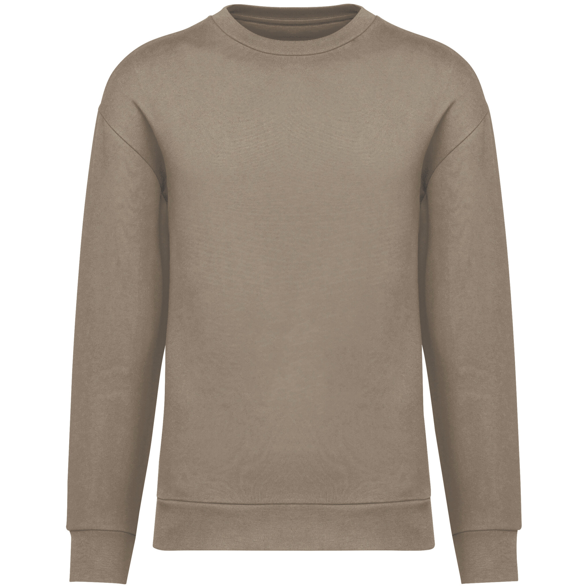 Miniature 14 pour Sweat-shirt écoresponsable à col rond à épaules tombantes molleton gratté unisexe
