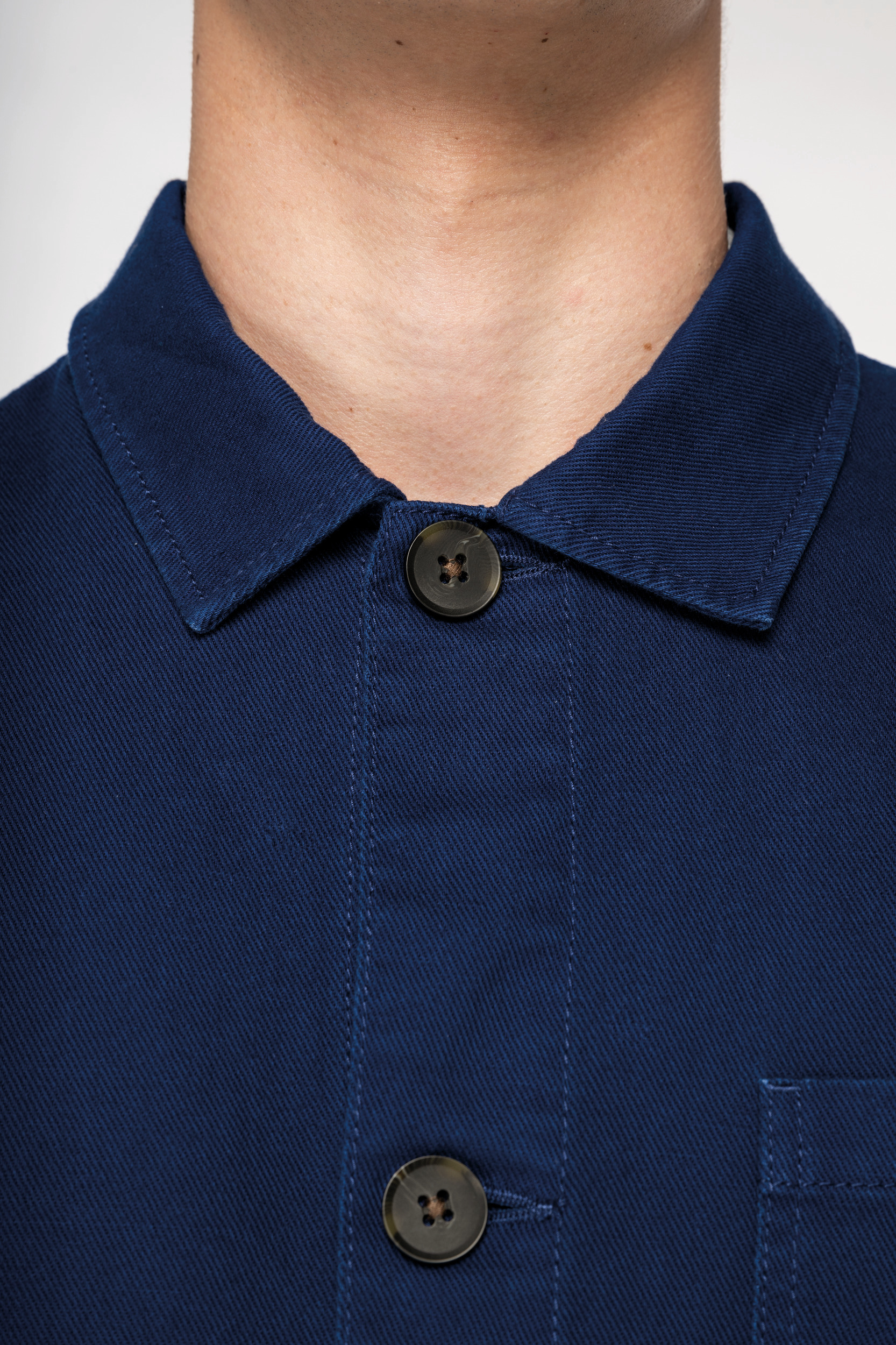 Miniature 6 pour Veste worker écoresponsable délavée homme