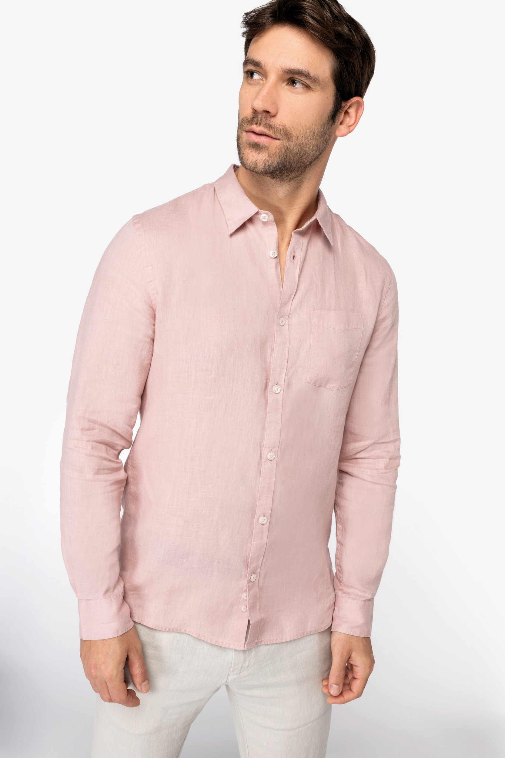 Miniature 1 pour Chemise en lin homme